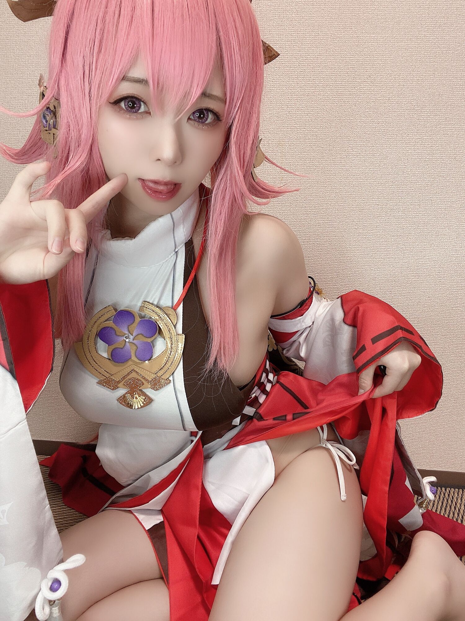 Rizuna - 八重神子コスプレ自撮り写真集