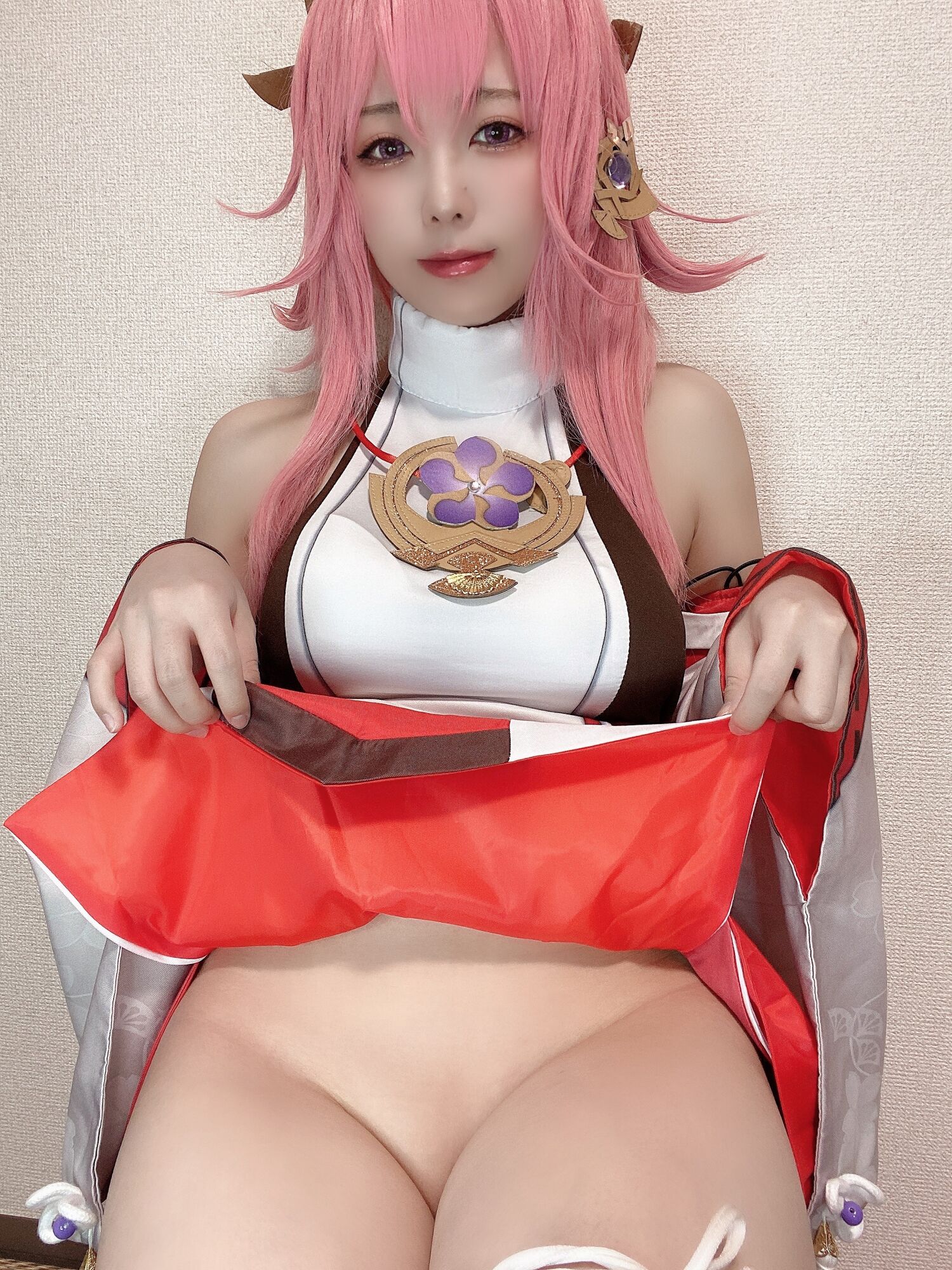 Rizuna - 八重神子コスプレ自撮り写真集