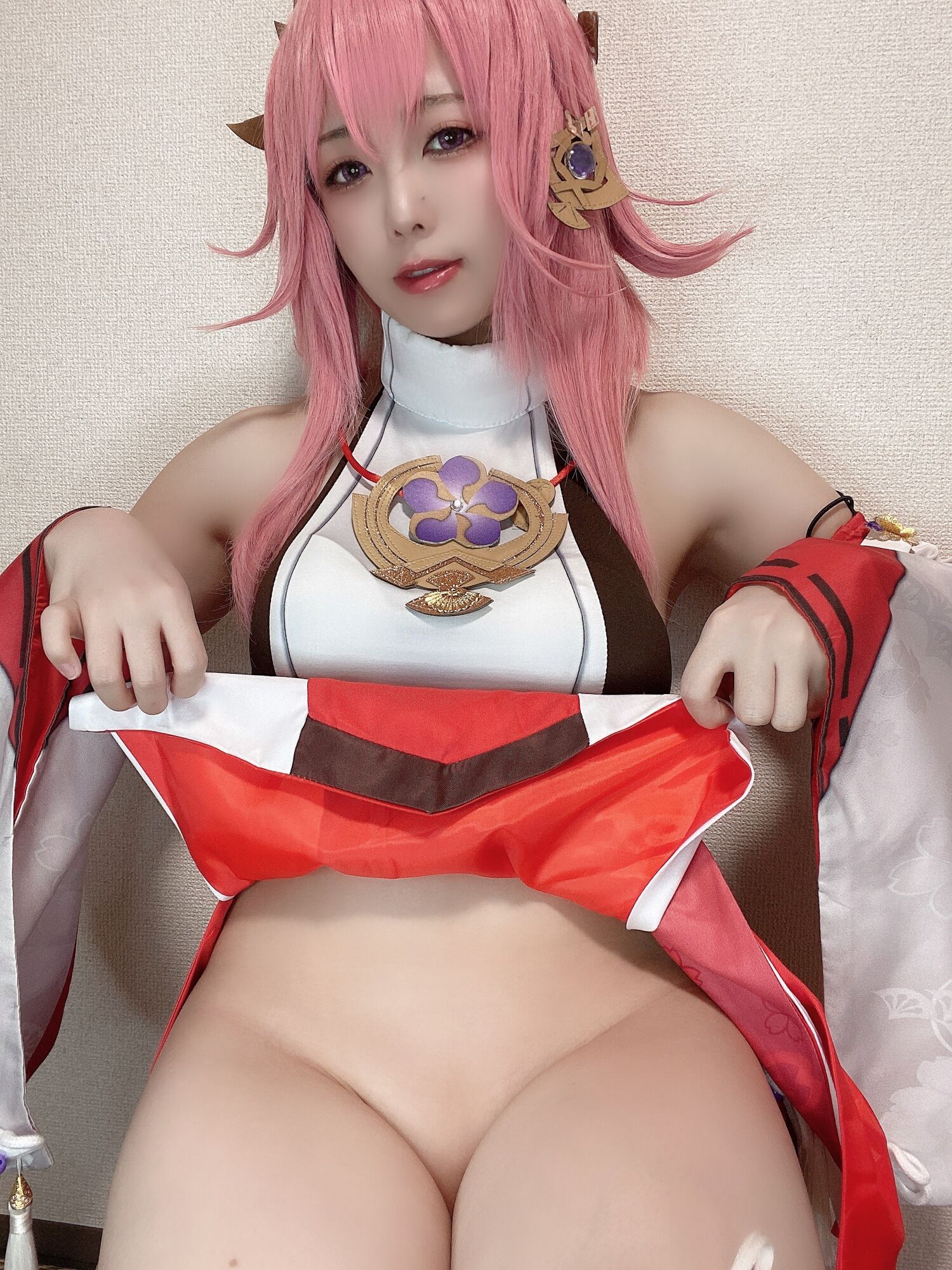 Rizuna - 八重神子コスプレ自撮り写真集