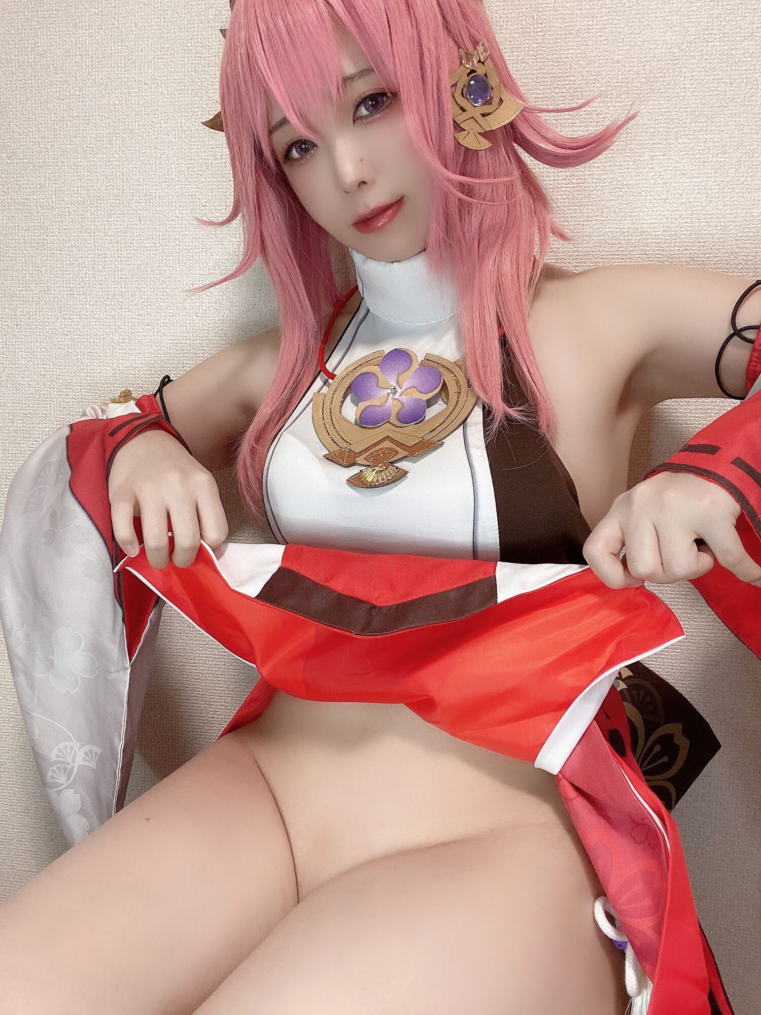 Rizuna - 八重神子コスプレ自撮り写真集