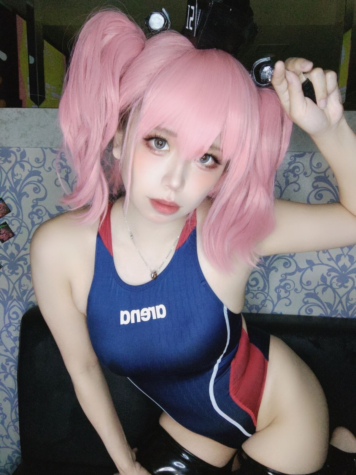 Atlanta race swimsuit + rubber socks!