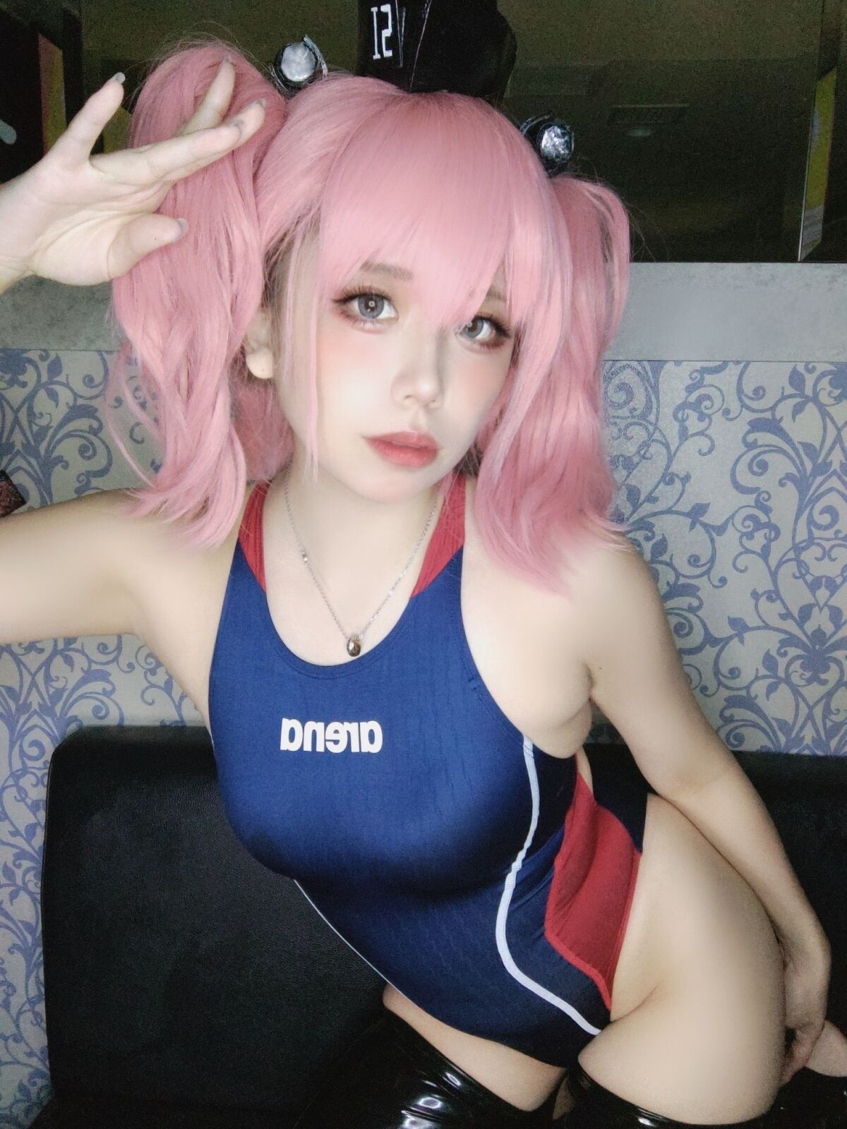 Atlanta race swimsuit + rubber socks!