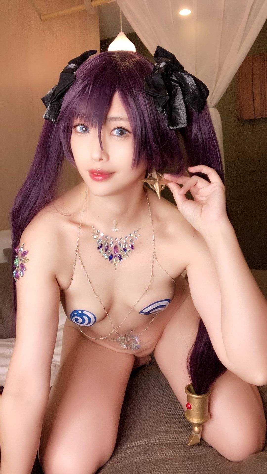 Glossy Rabbit (艶兎)] Hoạt động ban đêm của Mona trong Genshin (Genshin)