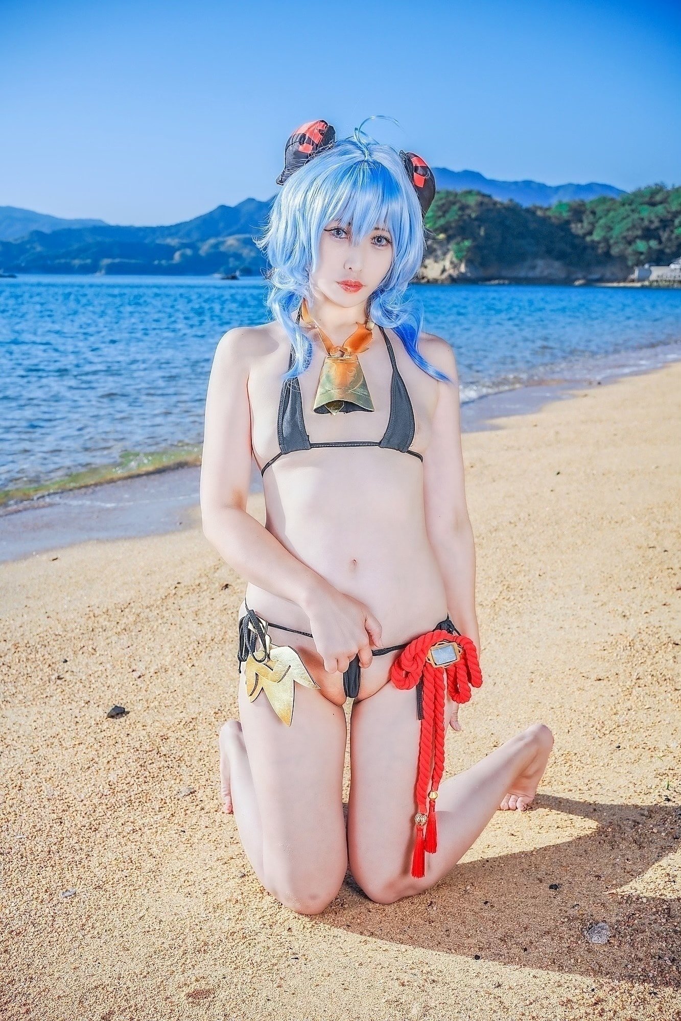 Glossy Rabbit (艶兎)] Ganyu and Barbara on Marine Day, and a bit of Mona! (Genshin Impact)