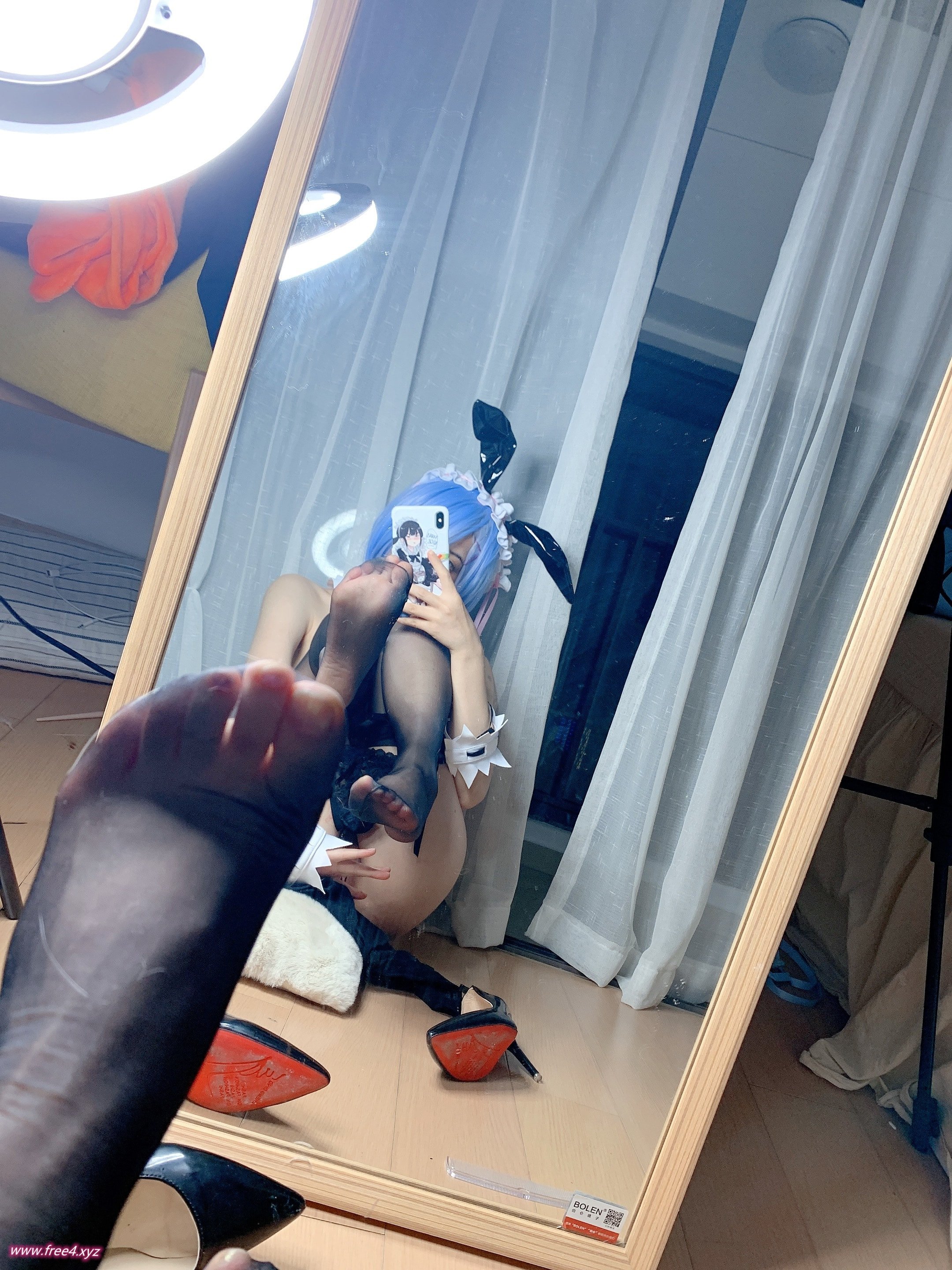 wink은 귀여운 wink] 렘 토끼 여자 버니 렘