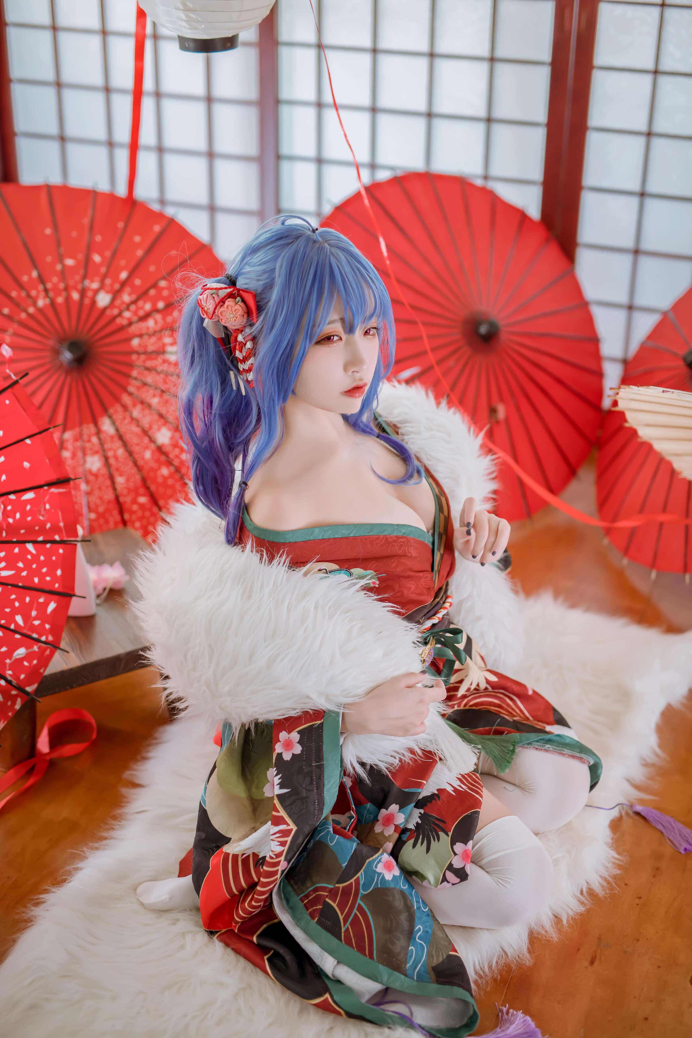 Er Zuo Nisa - Azure Saint Louis Kimono