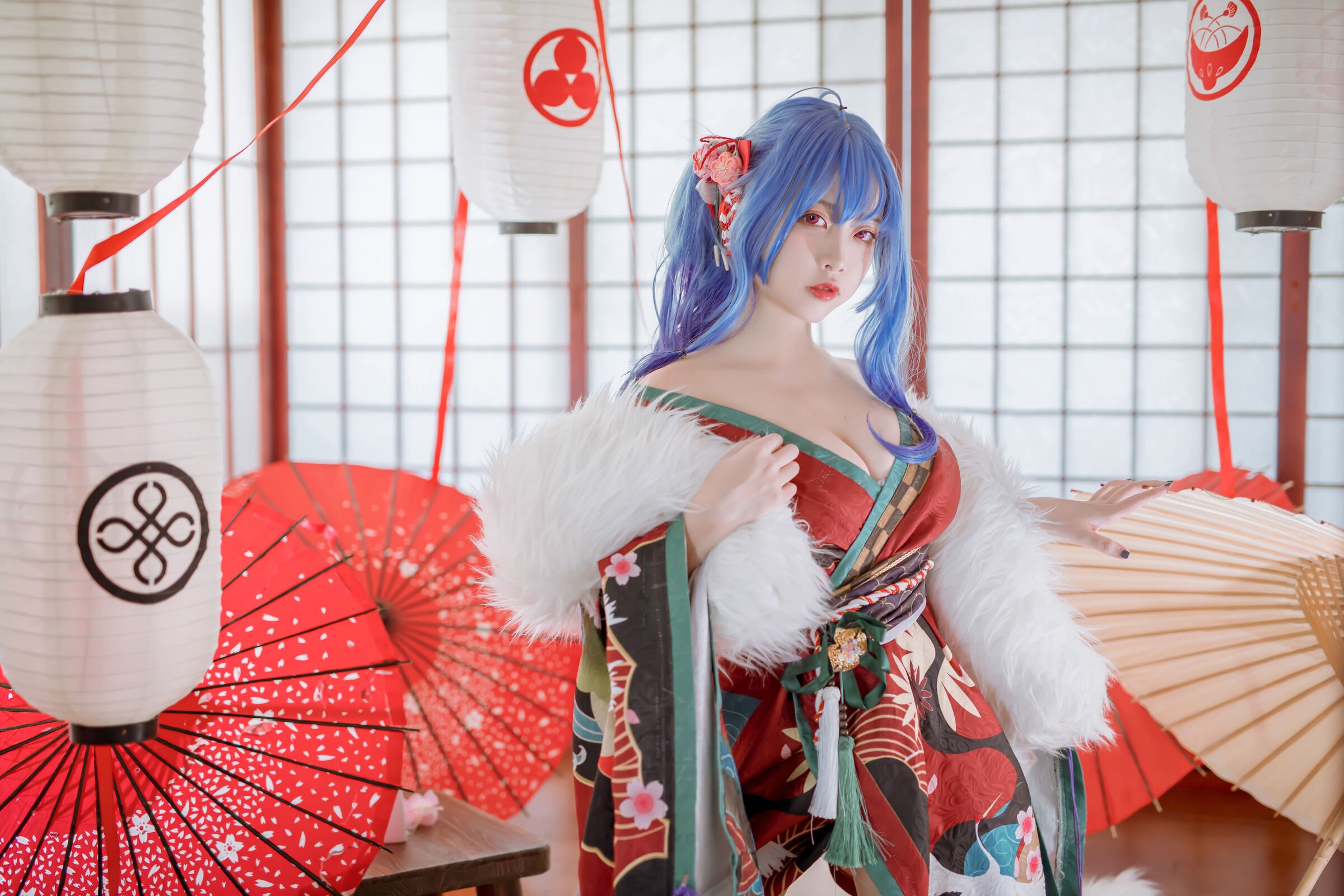 Er Zuo Nisa - Azure Saint Louis Kimono