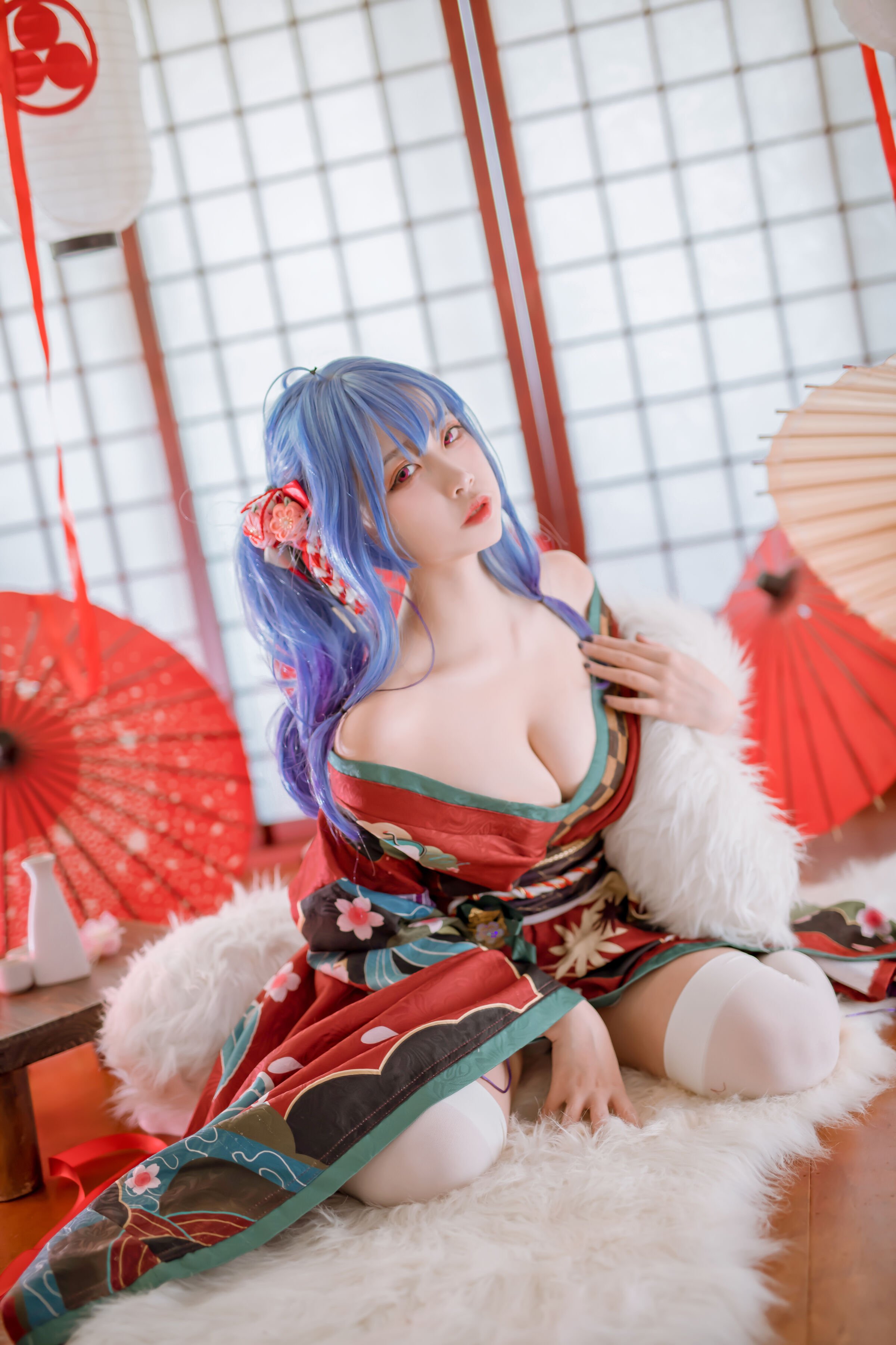 Er Zuo Nisa - Azure Saint Louis Kimono