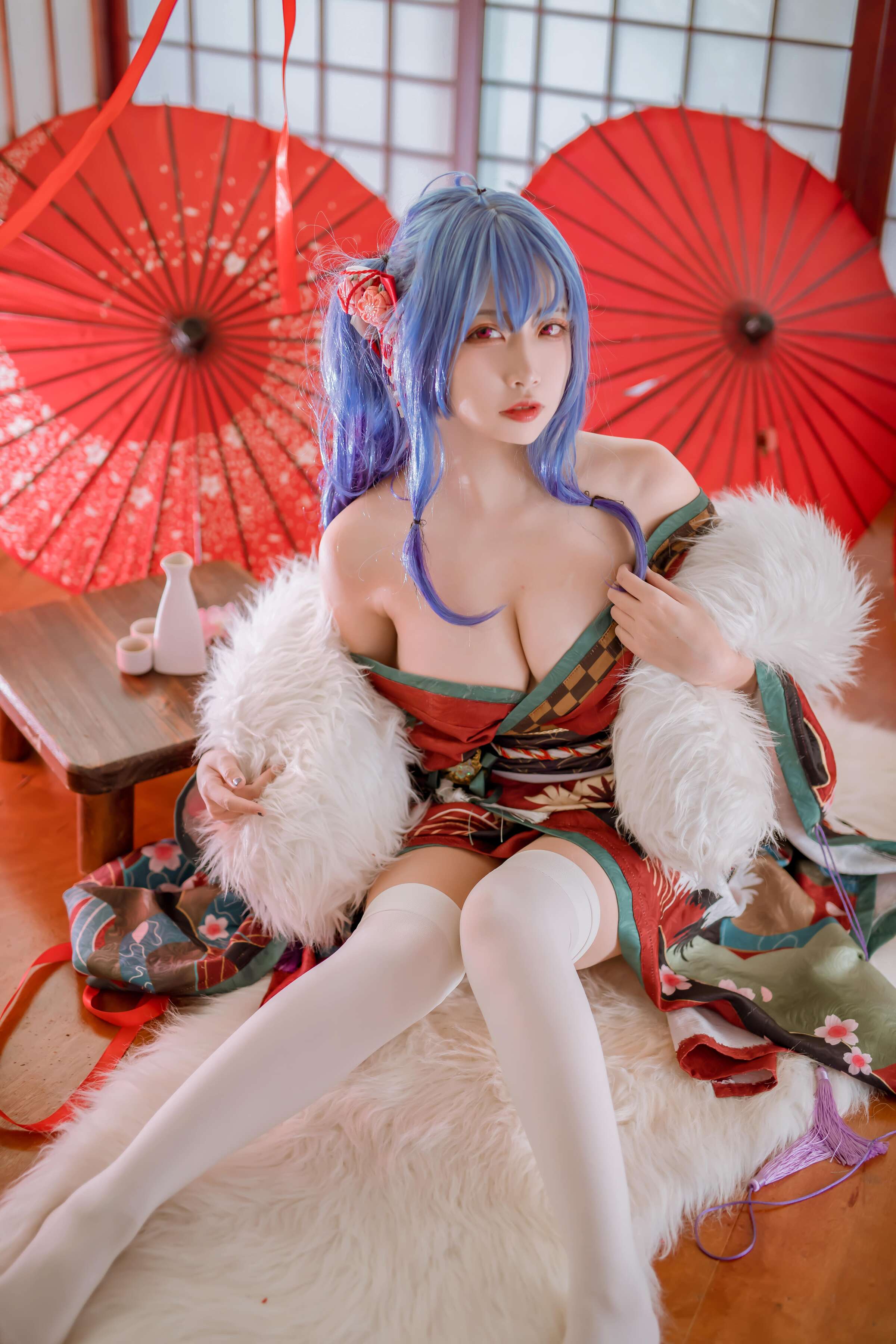 Er Zuo Nisa - Azure Saint Louis Kimono