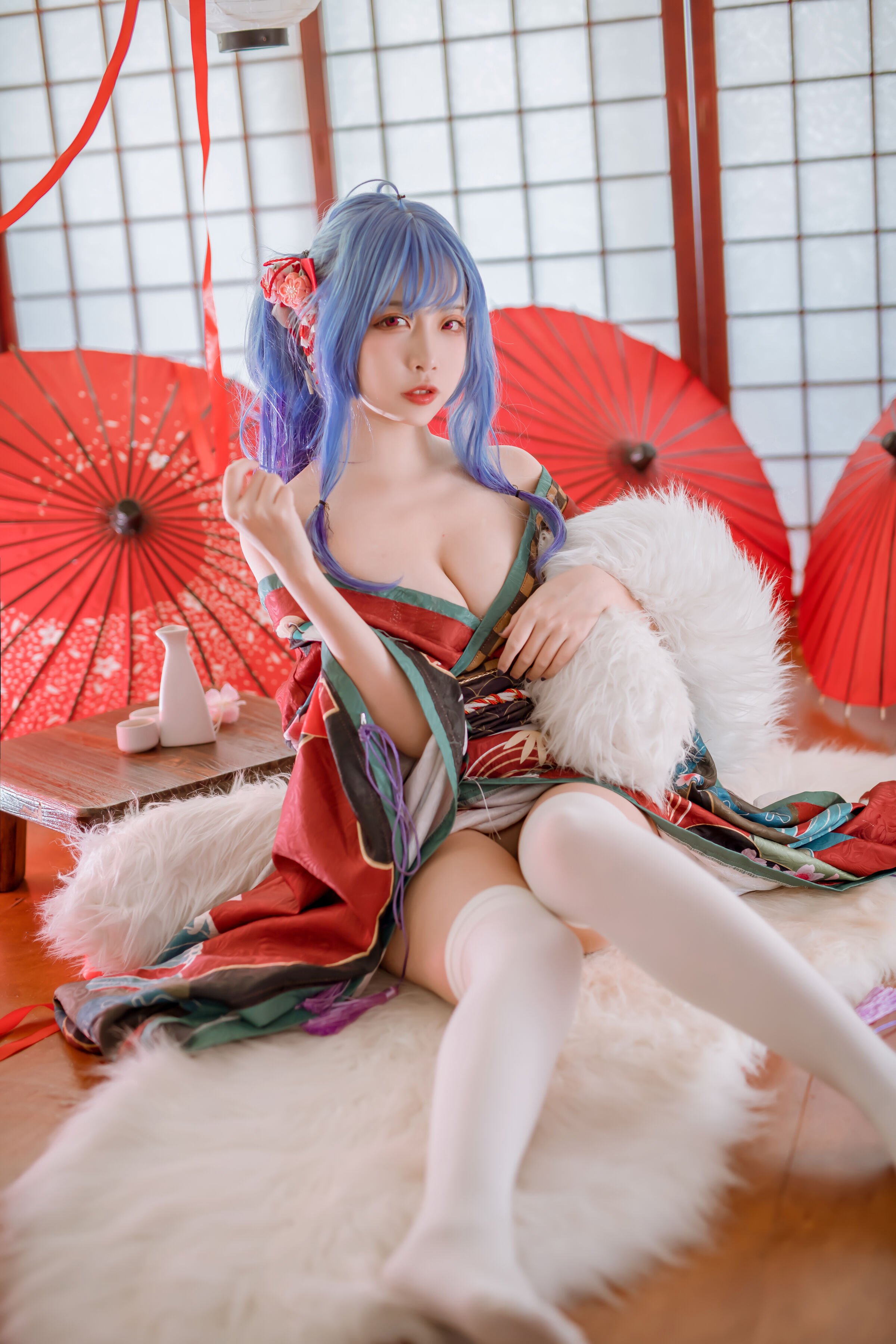 Er Zuo Nisa - Azure Saint Louis Kimono