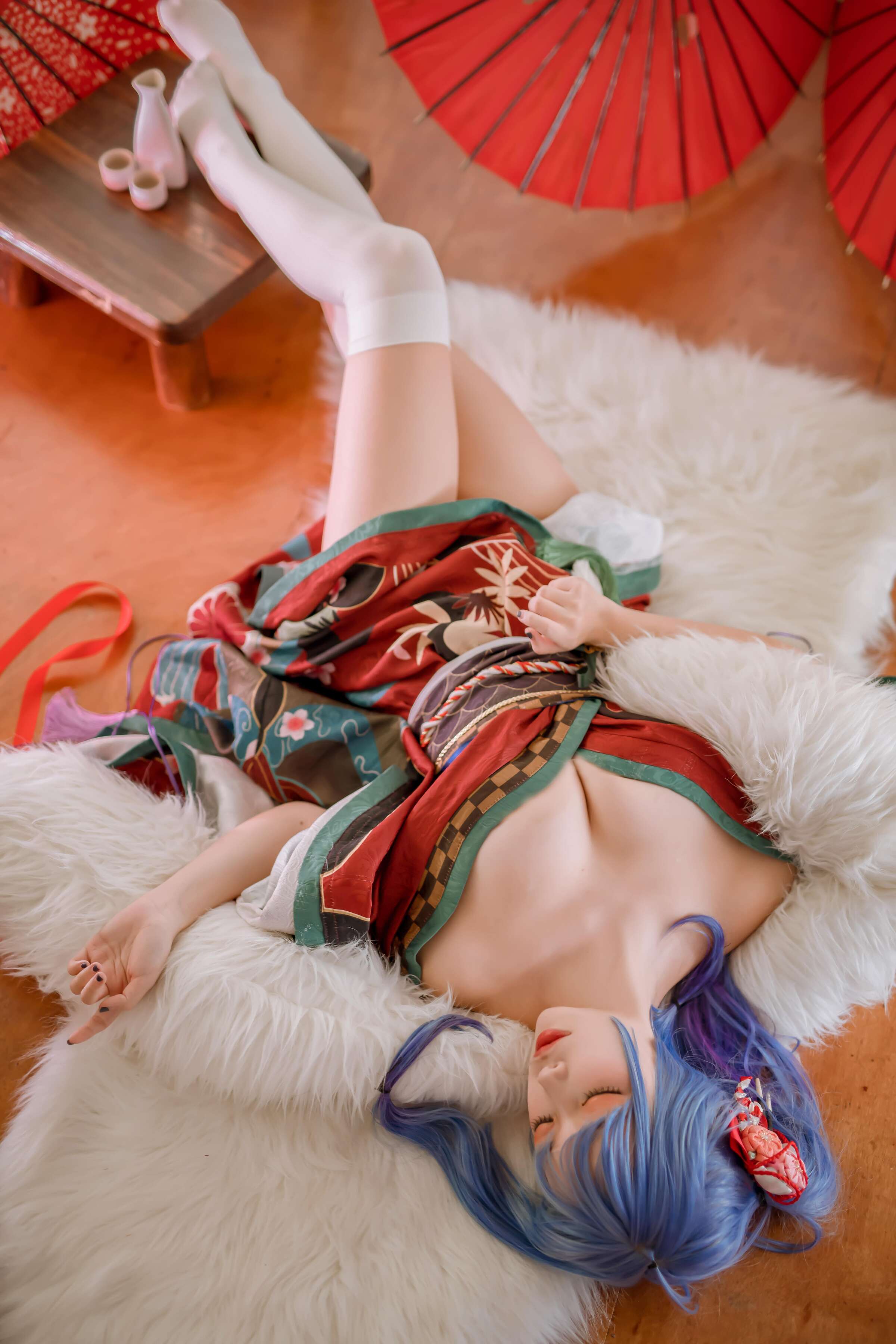 Er Zuo Nisa - Azure Saint Louis Kimono