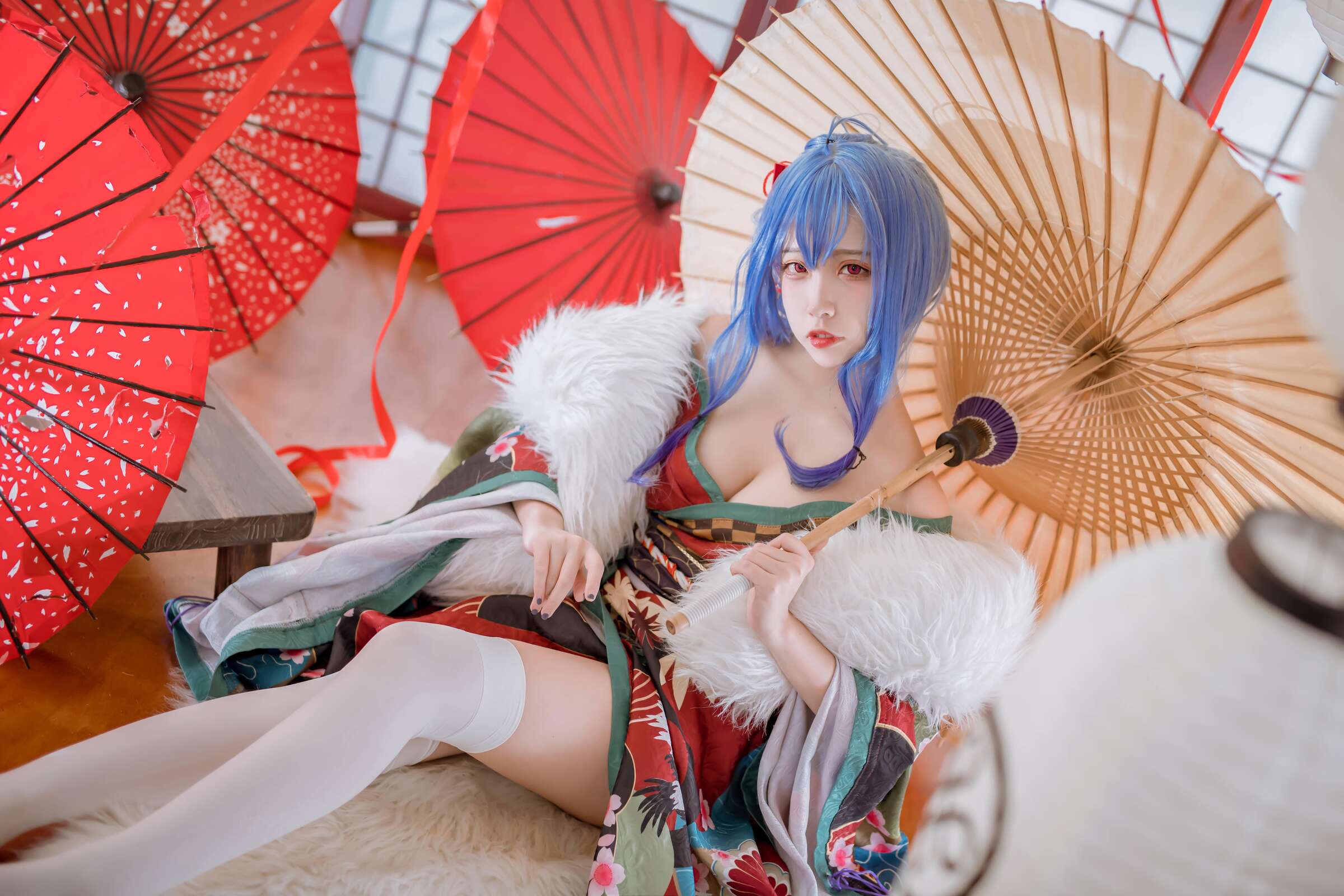 Er Zuo Nisa - Azure Saint Louis Kimono