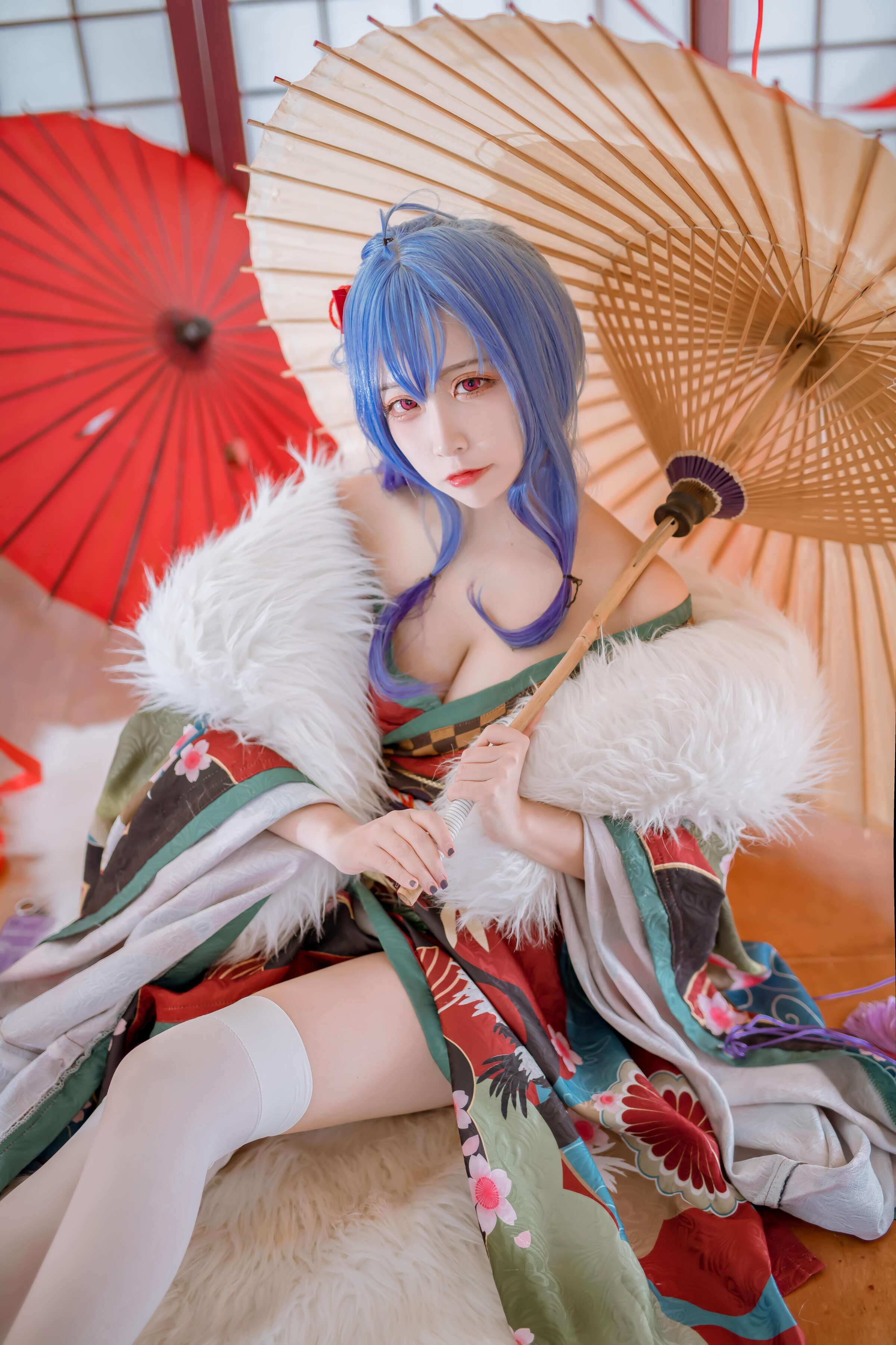Er Zuo Nisa - Azure Saint Louis Kimono