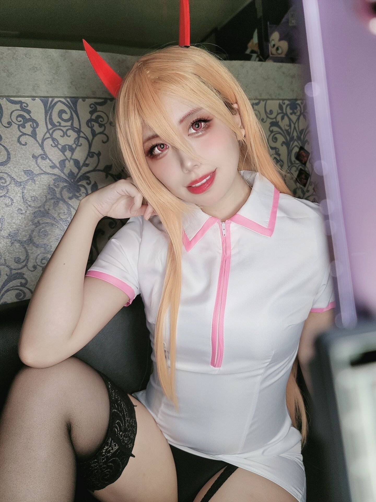 Shuran Nyama] Chainsaw Man event! Such...! Are you acting spoiled because you miss me that much? ♡♡♡♡♡ (with mov)