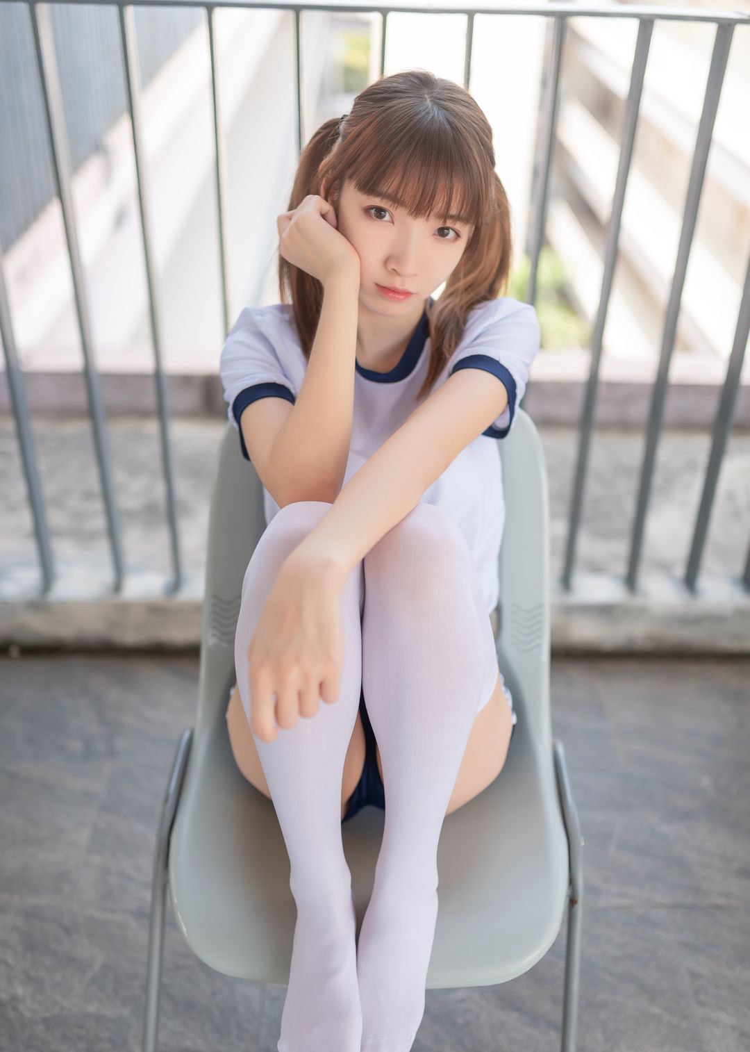 白丝jk美女喵糖映画性感长腿双马尾Cosplay美女
