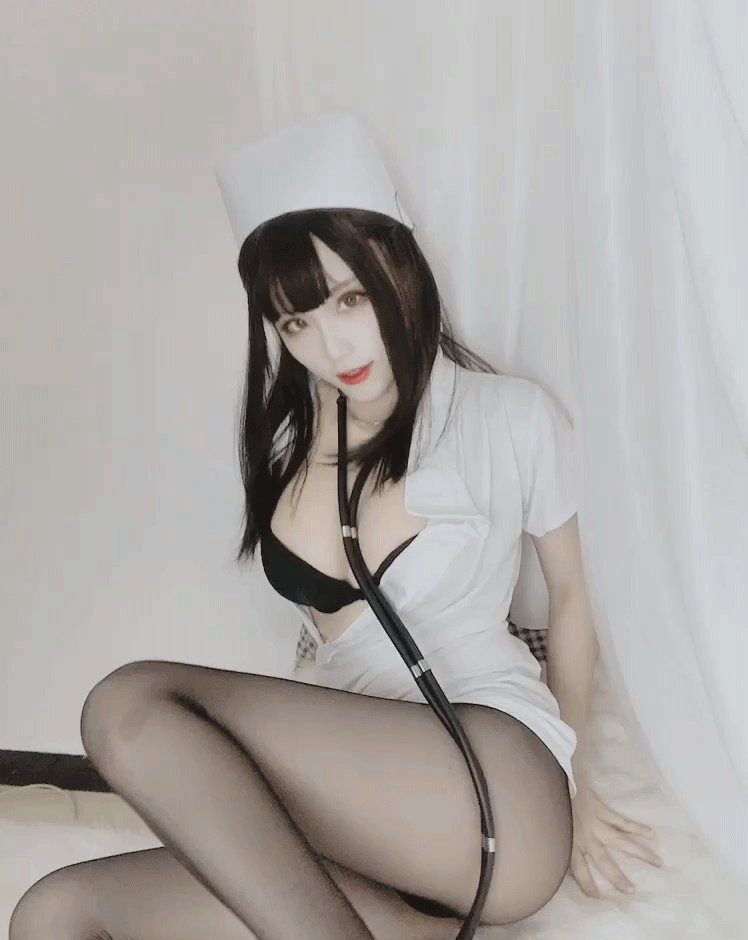 起司塊wii黑絲性感護士裝極品大奶美女大尺度汙圖誘惑Cosplay