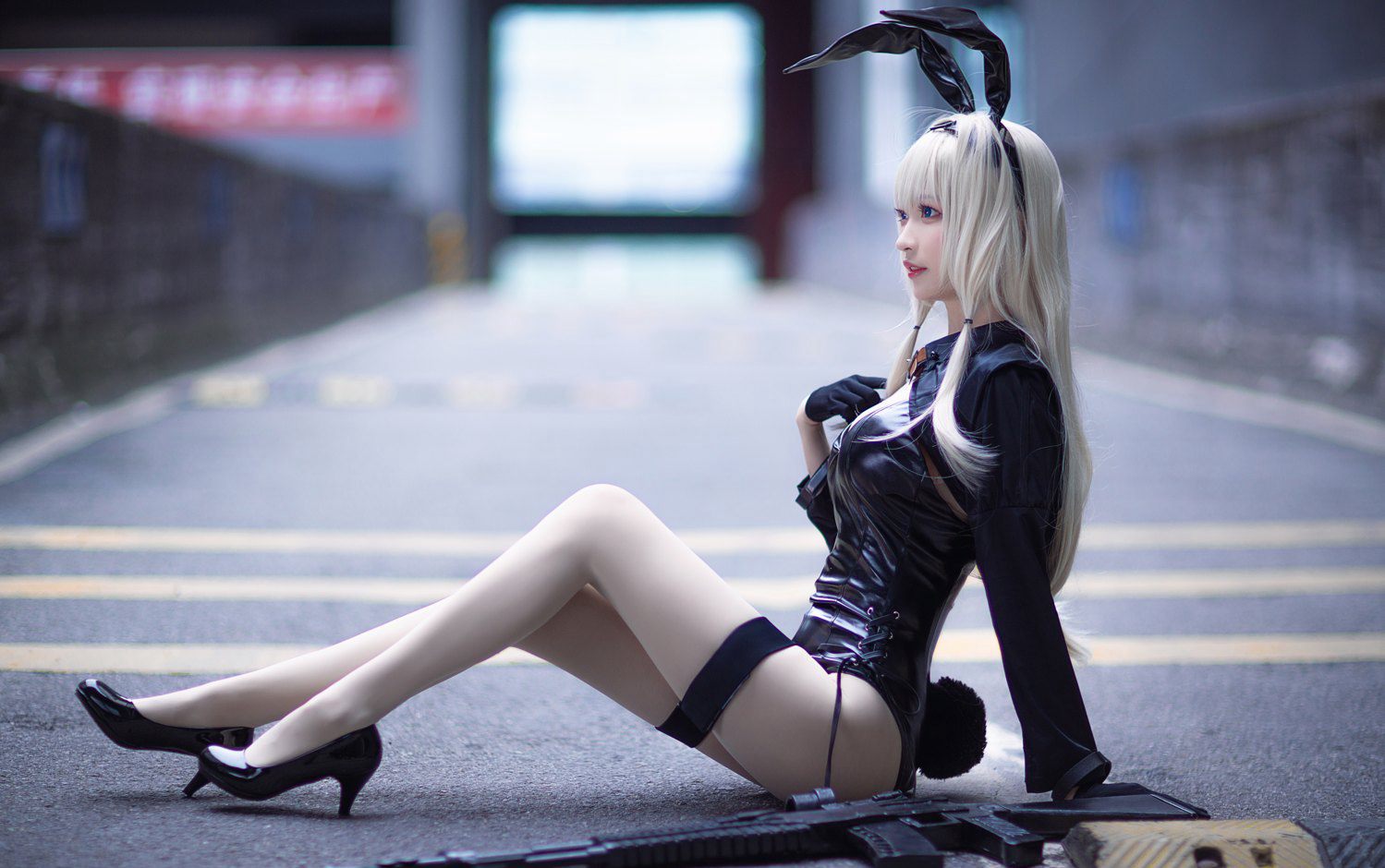Cosplay Beauty Nangong Sexy Stockings Outdoor Shoot Large Scale Photos