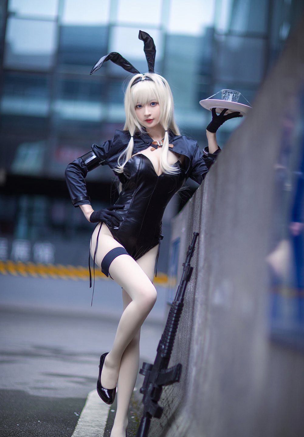 Cosplay Beauty Nangong Sexy Stockings Outdoor Shoot Large Scale Photos