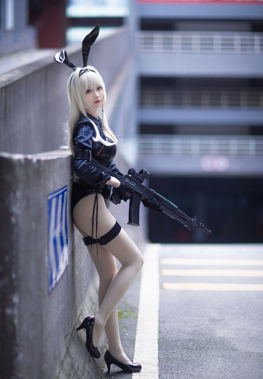 Cosplay Beauty Nangong Sexy Stockings Outdoor Shoot Large Scale Photos