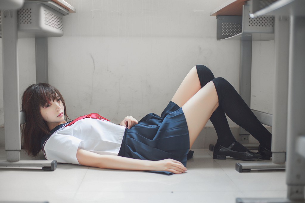 Pheng Mao ss: 《Áo thủy thủ của bạn cùng bàn》 [ belle  COS] Tập ảnh [41P
