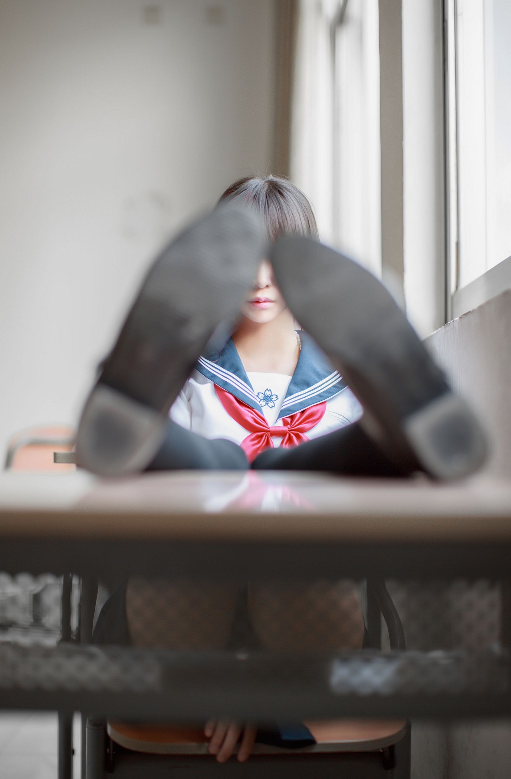 Pheng Mao ss: 《Áo thủy thủ của bạn cùng bàn》 [ belle  COS] Tập ảnh [41P
