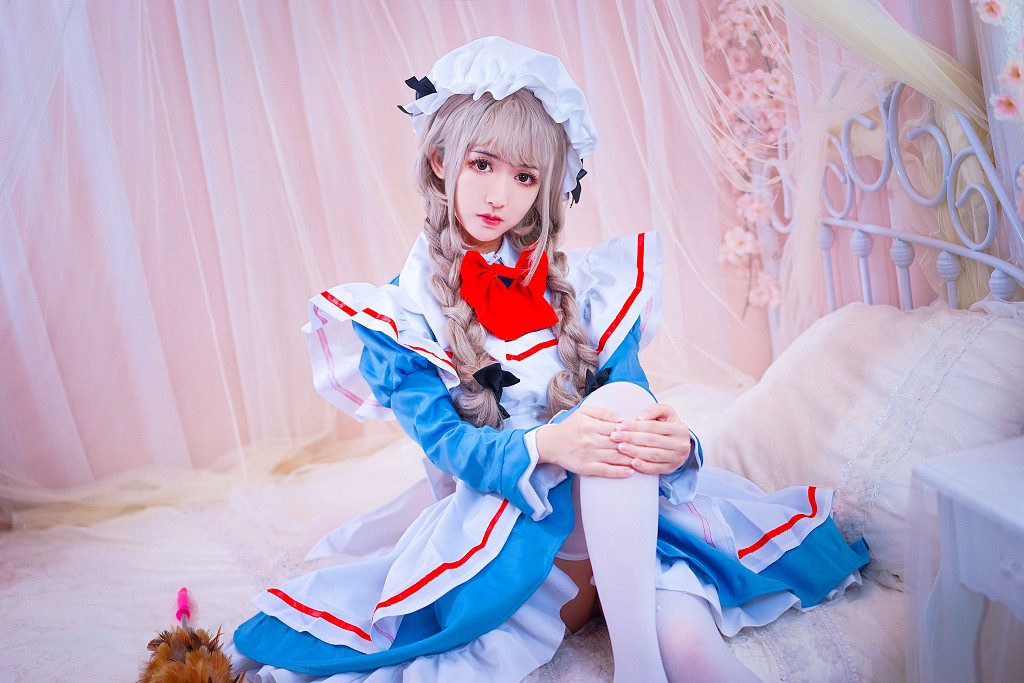 Eel Fish Fei'er "Maid + Animal Ears + Black Stockings" [Cosplay Welfare] Photo Album [33P