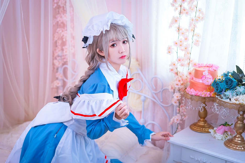 Eel Fish Fei'er "Maid + Animal Ears + Black Stockings" [Cosplay Welfare] Photo Album [33P
