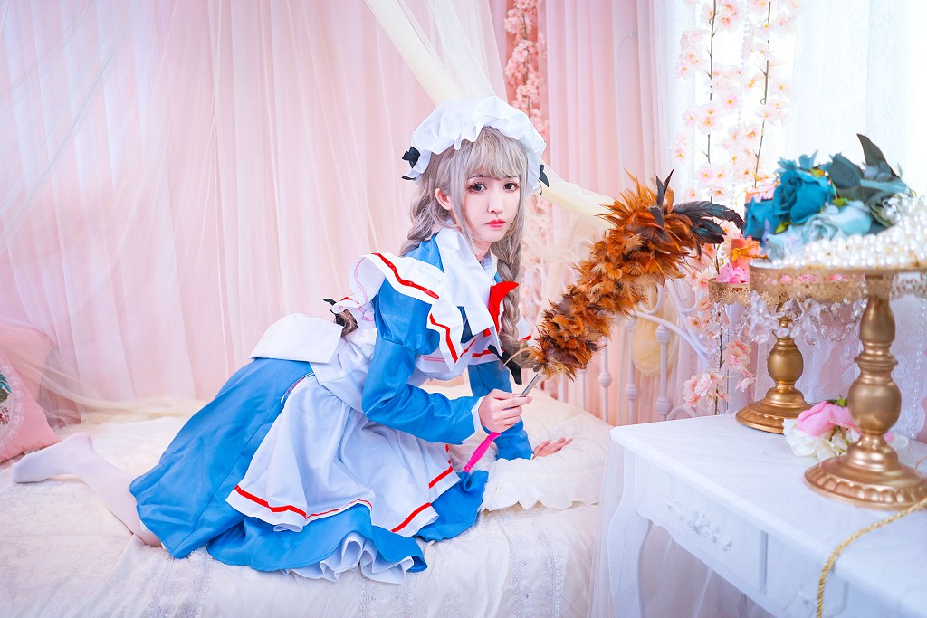 Eel Fish Fei'er "Maid + Animal Ears + Black Stockings" [Cosplay Welfare] Photo Album [33P