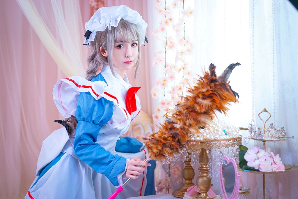 Eel Fish Fei'er "Maid + Animal Ears + Black Stockings" [Cosplay Welfare] Photo Album [33P