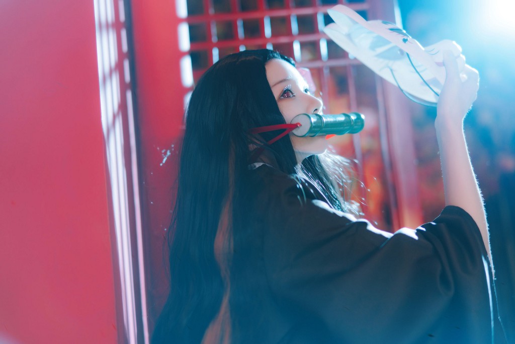 櫻桃喵《灶門禰豆子 花間舞》 [Cosplay美女] 寫真集[34P