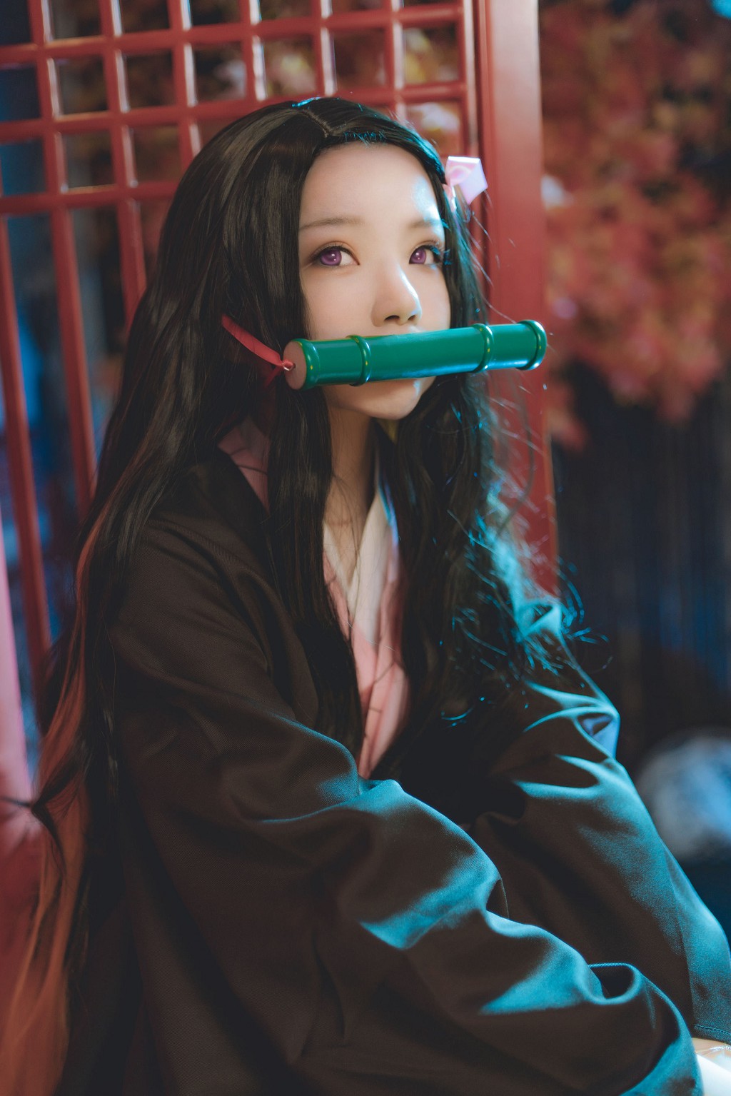 櫻桃喵《灶門禰豆子 花間舞》 [Cosplay美女] 寫真集[34P