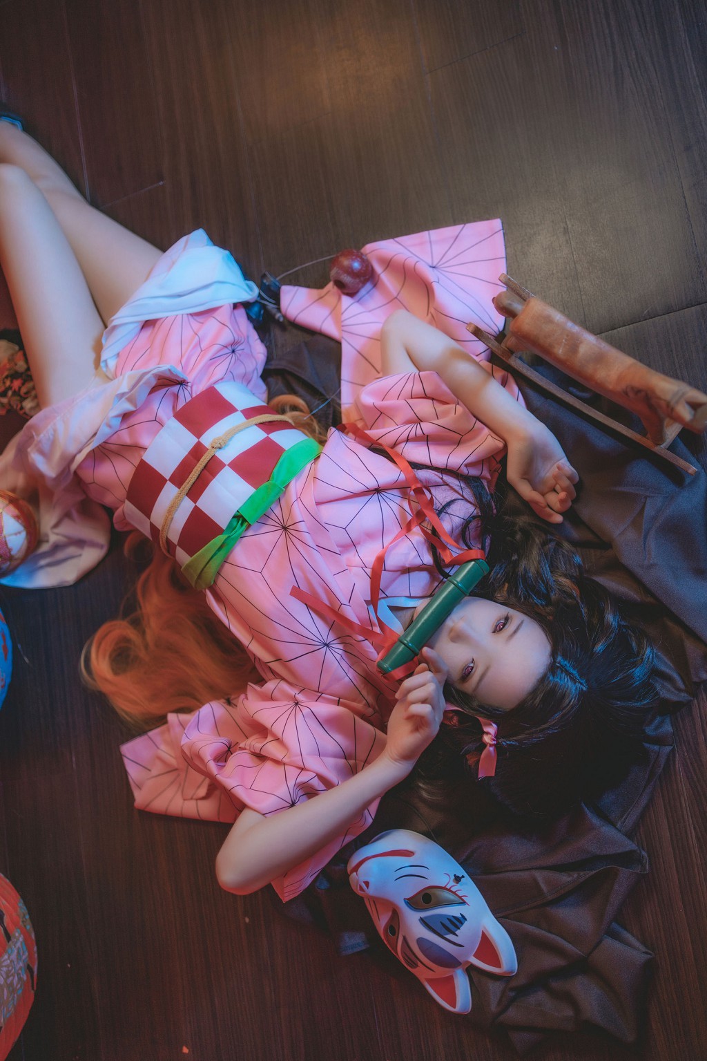 櫻桃喵《灶門禰豆子 花間舞》 [Cosplay美女] 寫真集[34P