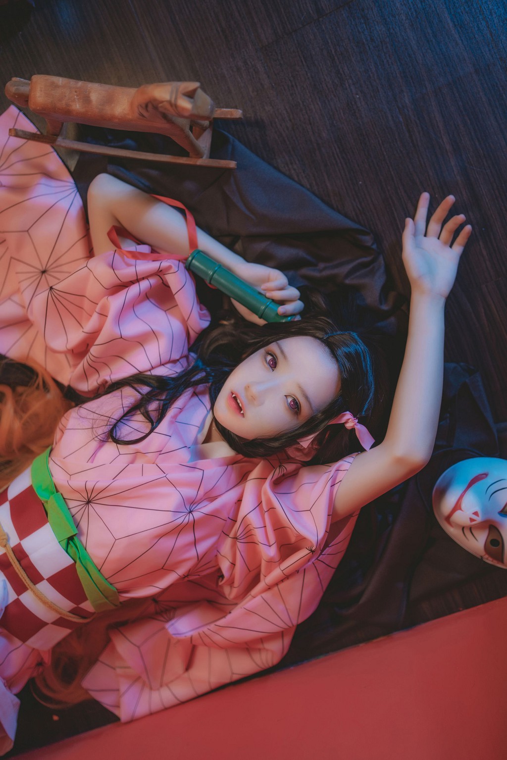 櫻桃喵《灶門禰豆子 花間舞》 [Cosplay美女] 寫真集[34P