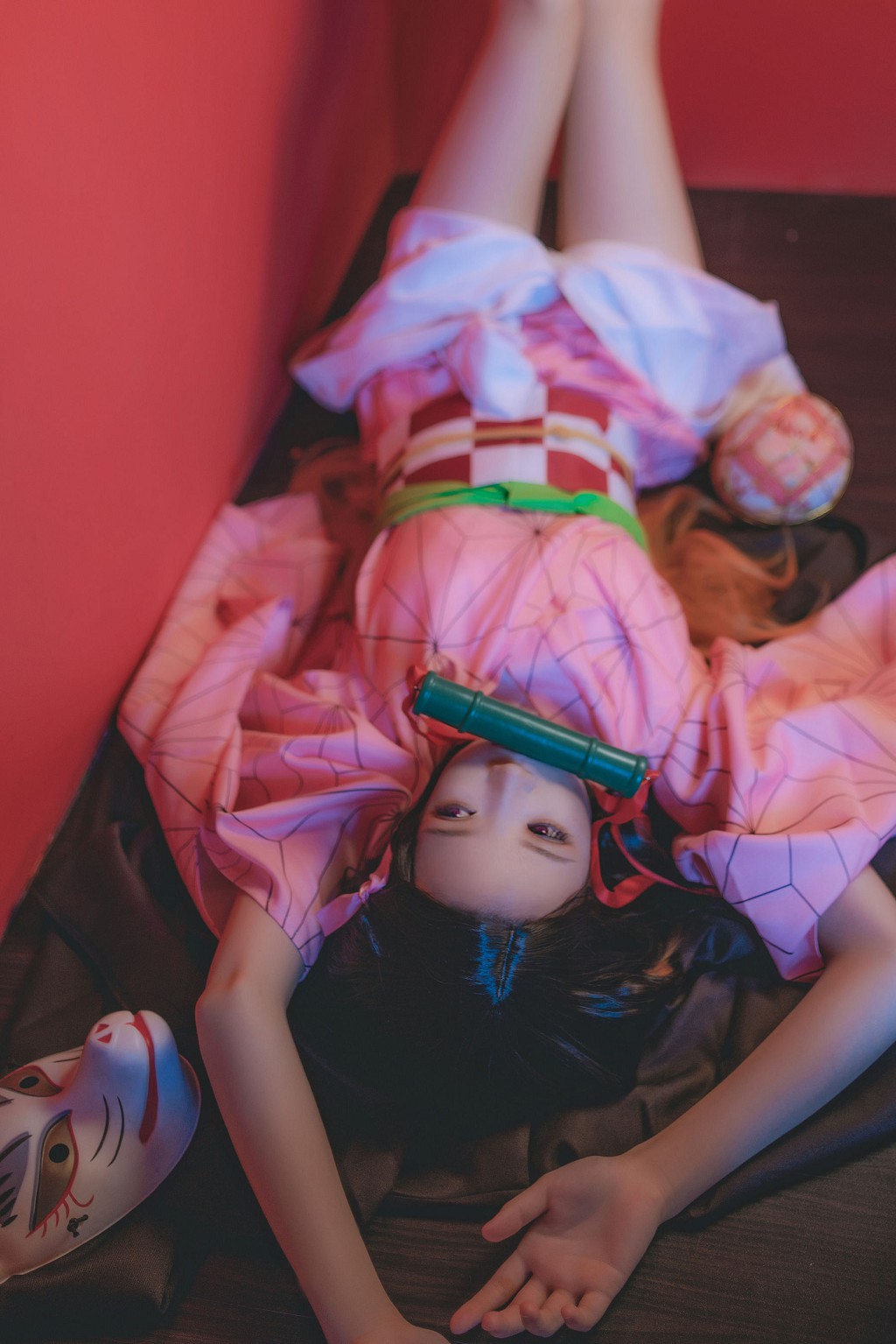 櫻桃喵《灶門禰豆子 花間舞》 [Cosplay美女] 寫真集[34P