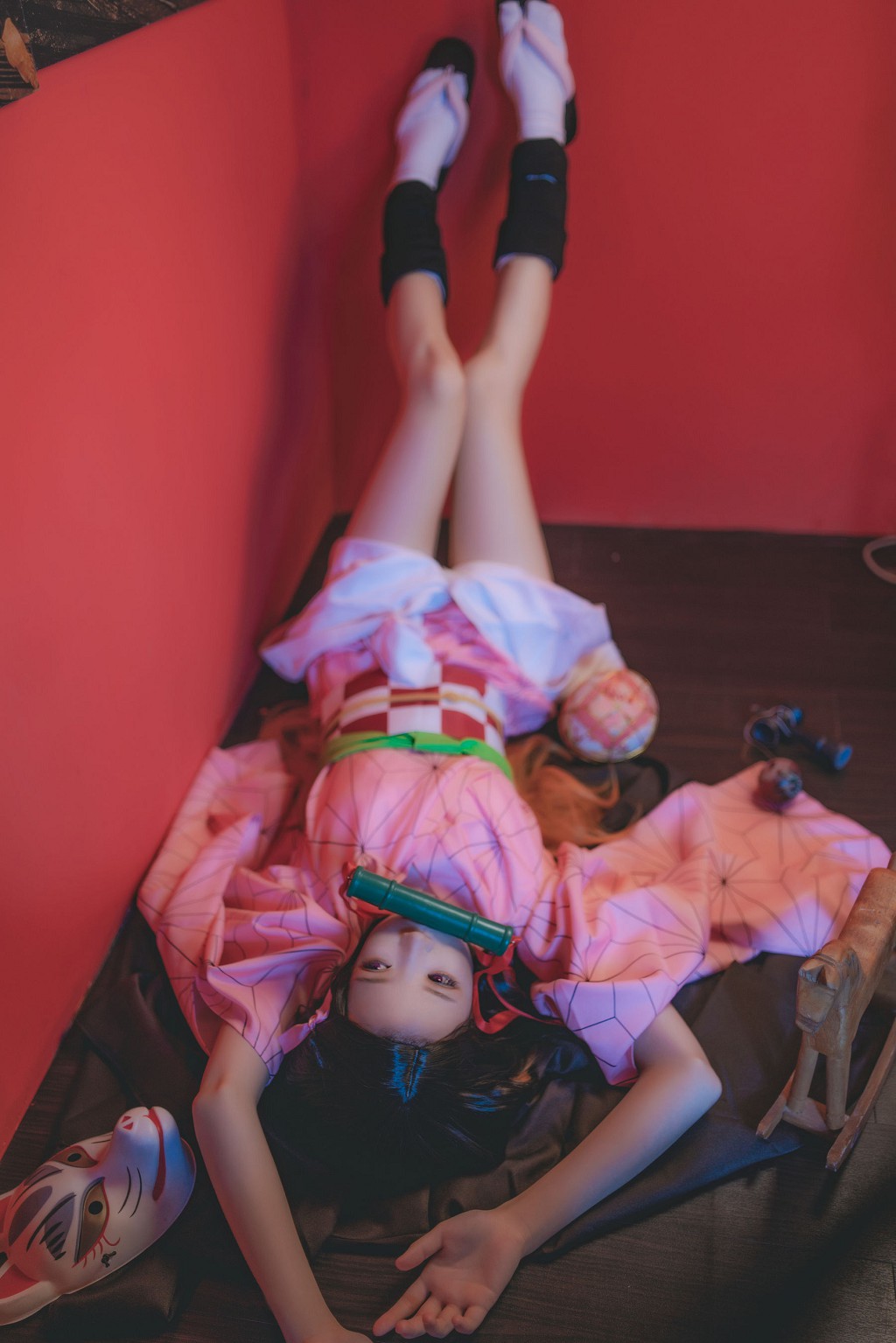 櫻桃喵《灶門禰豆子 花間舞》 [Cosplay美女] 寫真集[34P