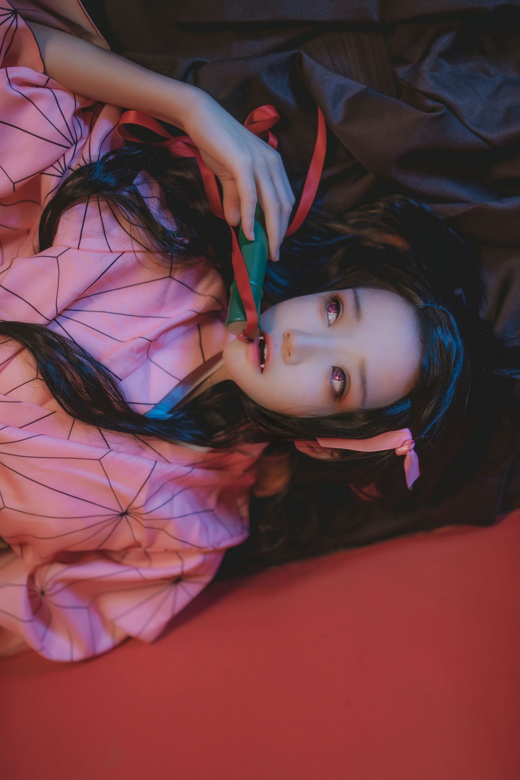 櫻桃喵《灶門禰豆子 花間舞》 [Cosplay美女] 寫真集[34P