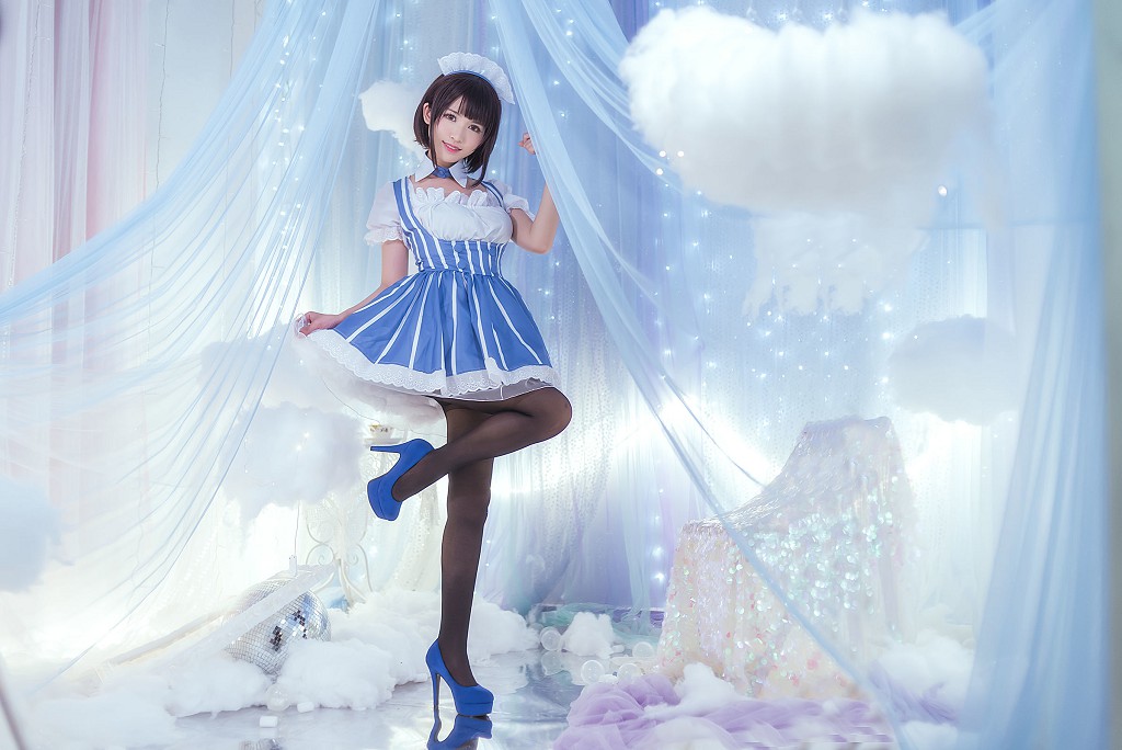 鳗鱼霏儿《加藤惠+女仆+兽耳+樱桃之恋》 [Cosplay美女] 写真集[36P]