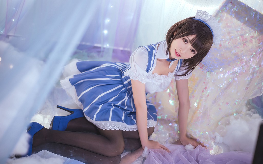 鰻魚霏兒《加藤惠+女僕+獸耳+櫻桃之戀》 [Cosplay美女] 寫真集[36P