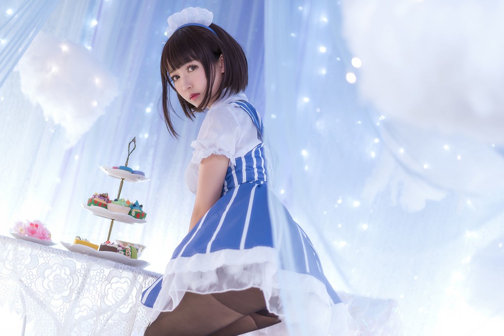 鰻魚霏兒《加藤惠+女僕+獸耳+櫻桃之戀》 [Cosplay美女] 寫真集[36P