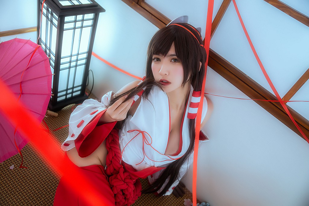 コーサーウンユフェイエル 《巫女 + 獣耳 + レースメイド》 [コスプレ福利] 写真集[30P
