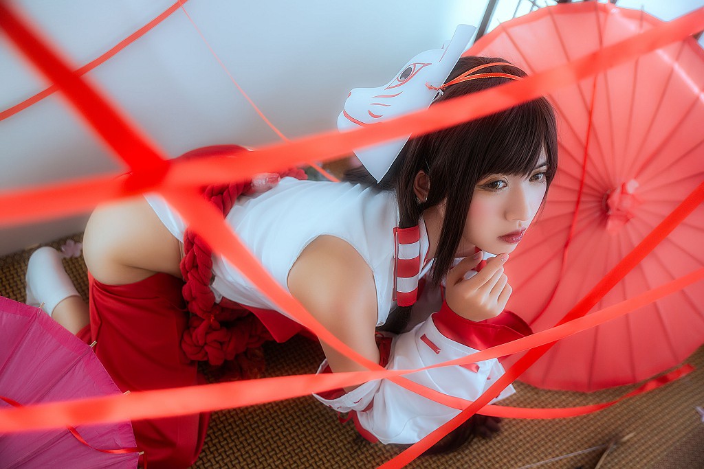 コーサーウンユフェイエル 《巫女 + 獣耳 + レースメイド》 [コスプレ福利] 写真集[30P