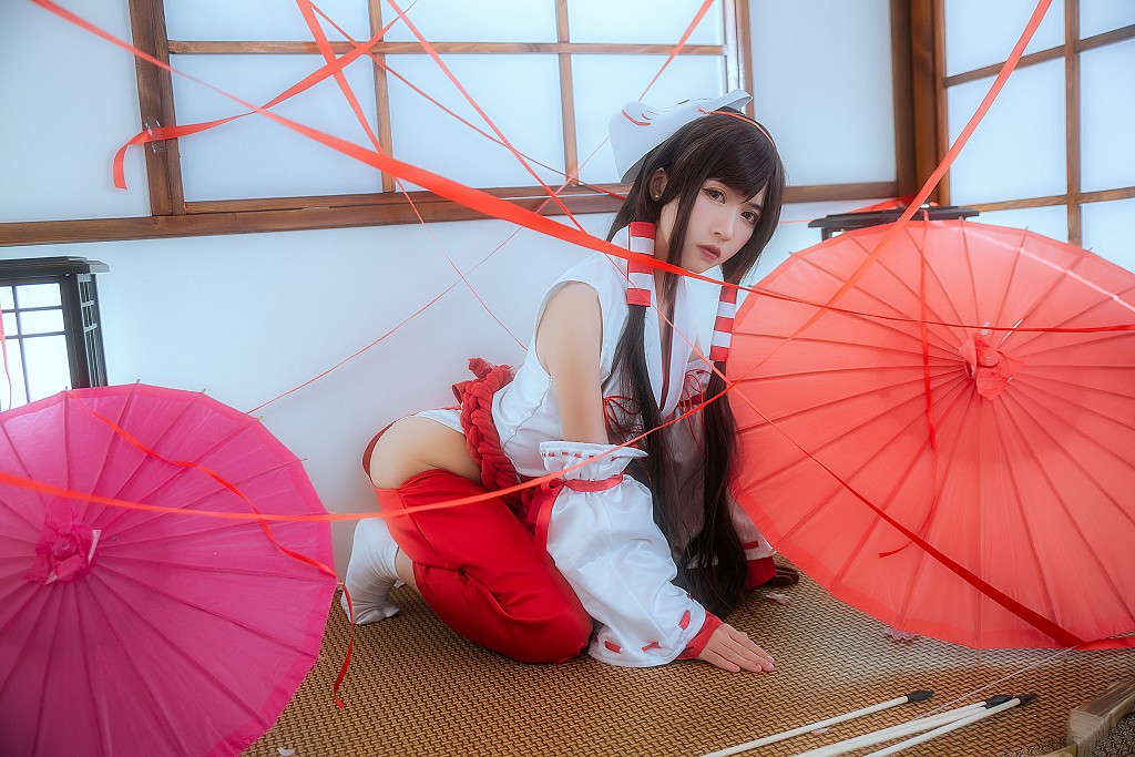 コーサーウンユフェイエル 《巫女 + 獣耳 + レースメイド》 [コスプレ福利] 写真集[30P