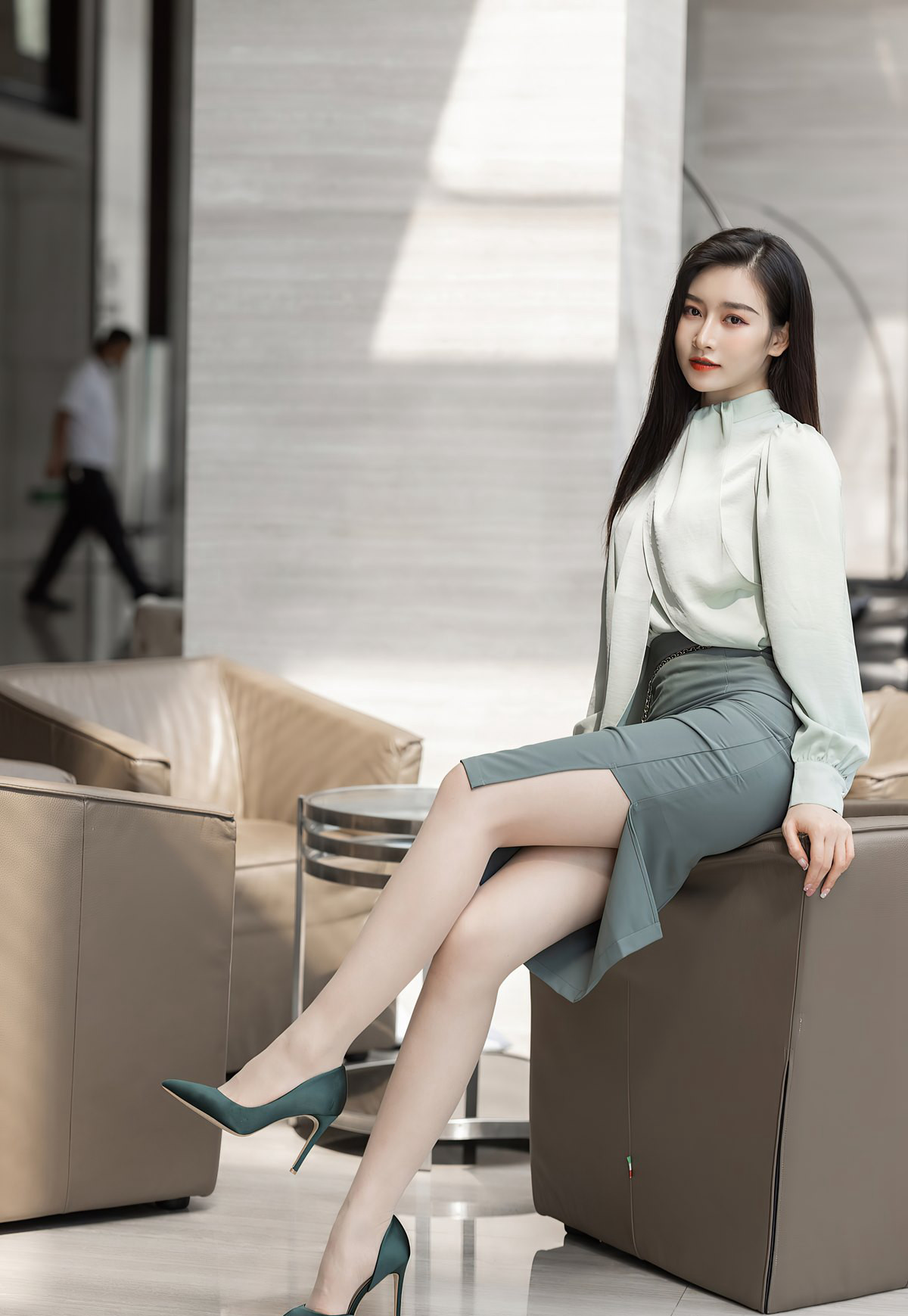 IMiss愛蜜社美騷婦Vanessa性感風騷肉絲襪美腿玉足