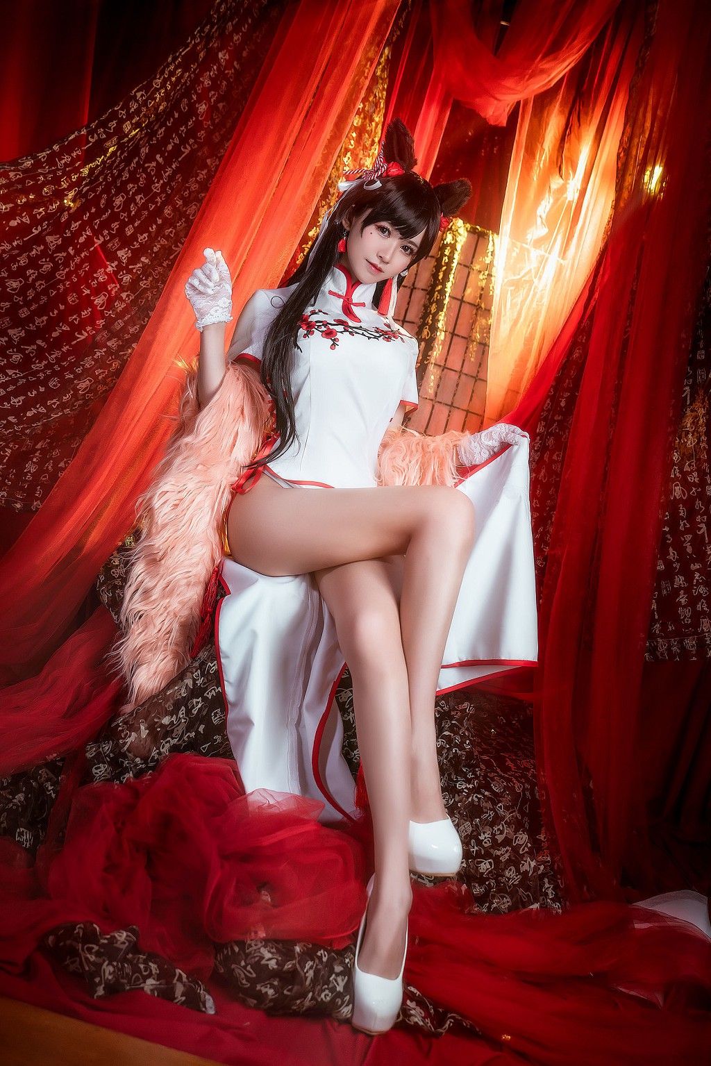 Eel Yu Fei Er 《Azur Lane + Qipao + Nữ phù thủy tóc đỏ》 [Cosplay mỹ nữ] Bộ sưu tập ảnh [34P