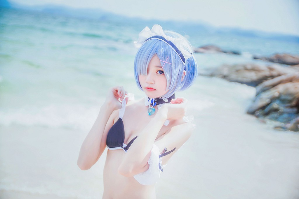 櫻桃喵《蕾姆COS》 [蘿莉COS] 寫真集[48P