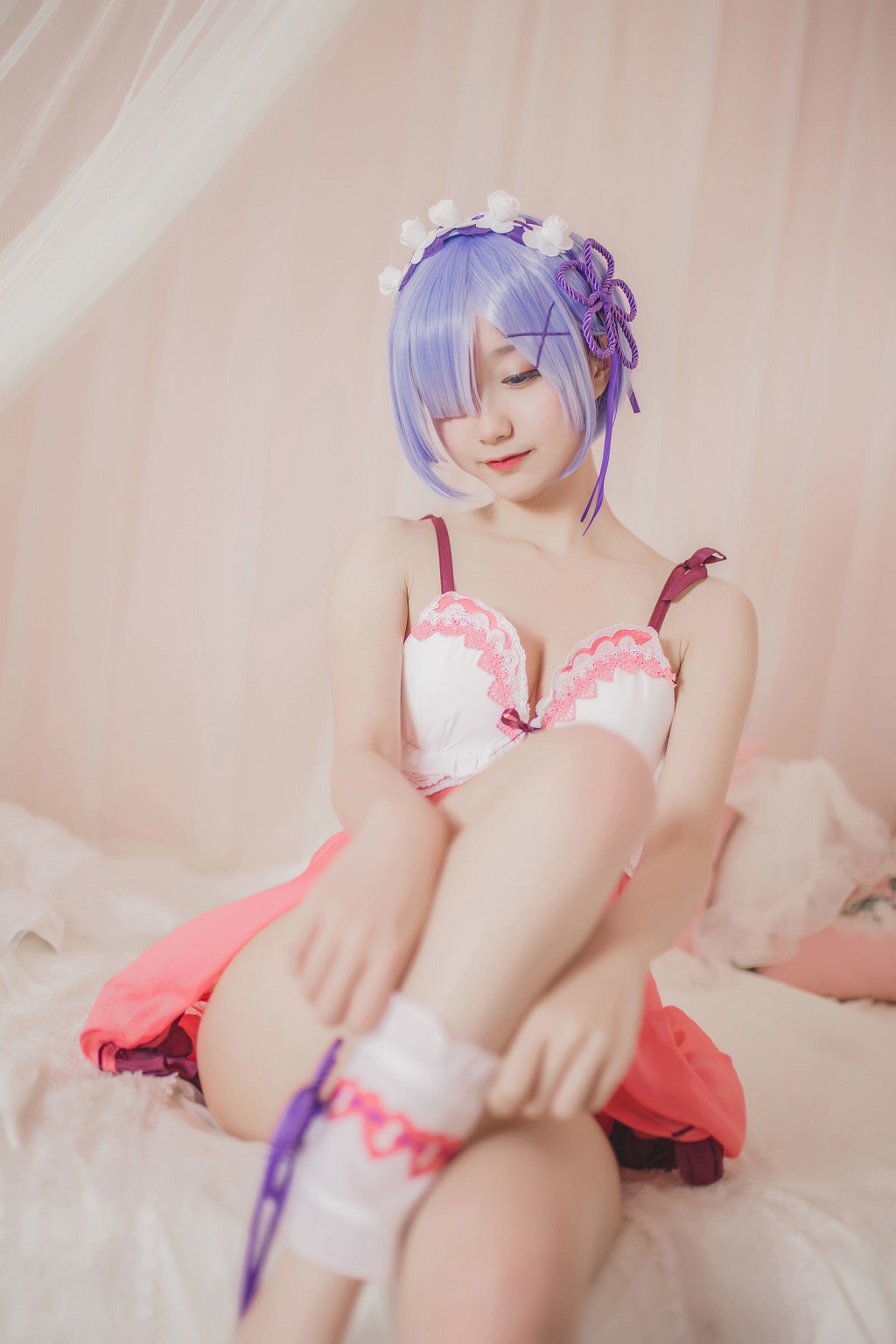 Mu Mianmian OwO "Rem Pajamas" [Cosplayer Beauty] Photobook [24P