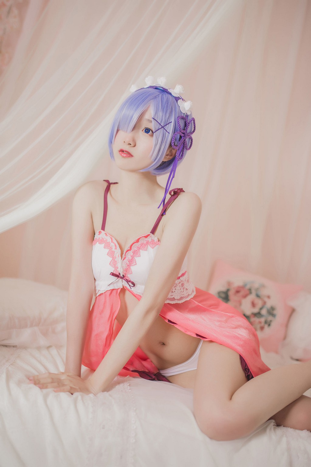 Mu Mianmian OwO "Rem Pajamas" [Cosplayer Beauty] Photobook [24P