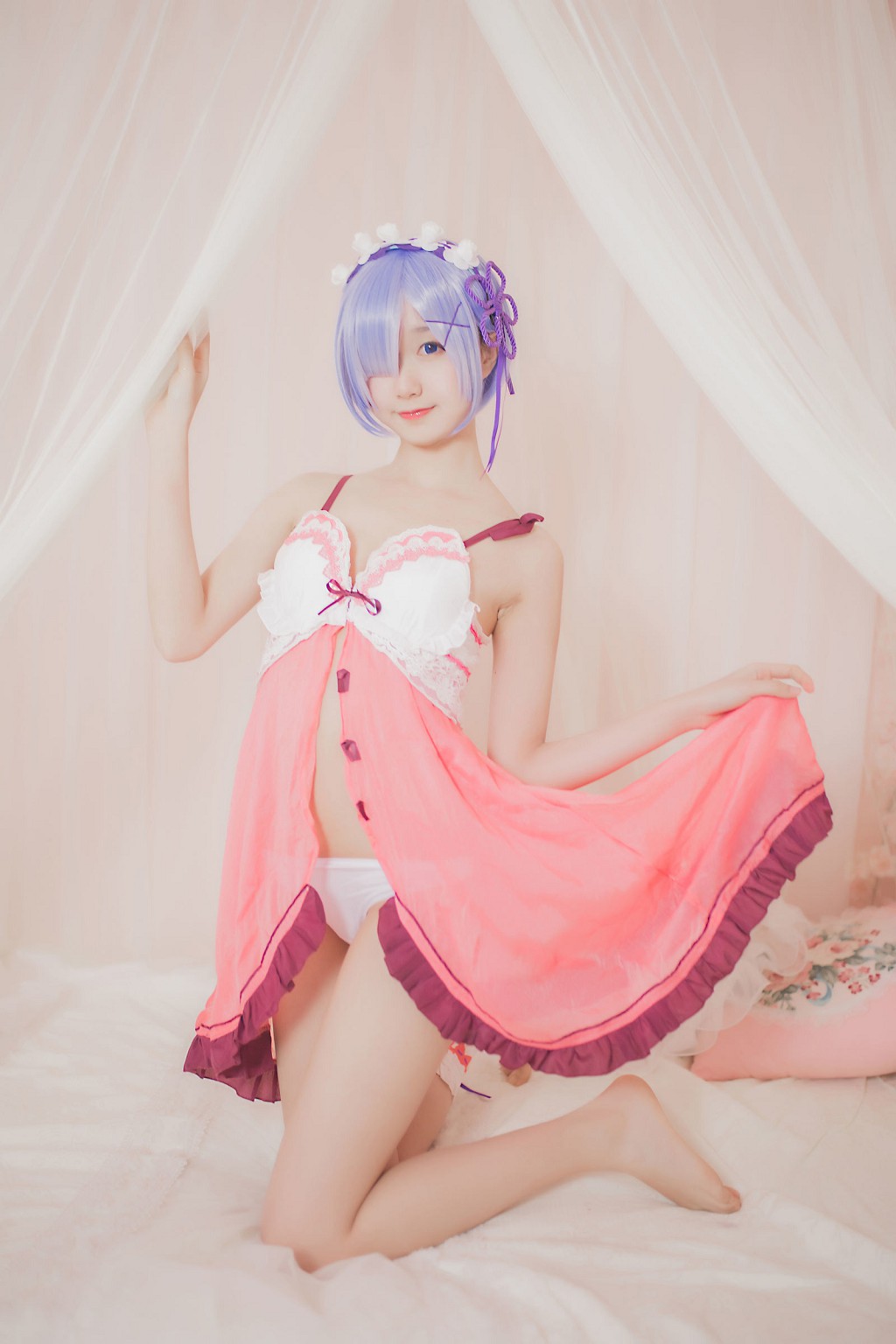 Mu Mianmian OwO "Rem Pajamas" [Cosplayer Beauty] Photobook [24P