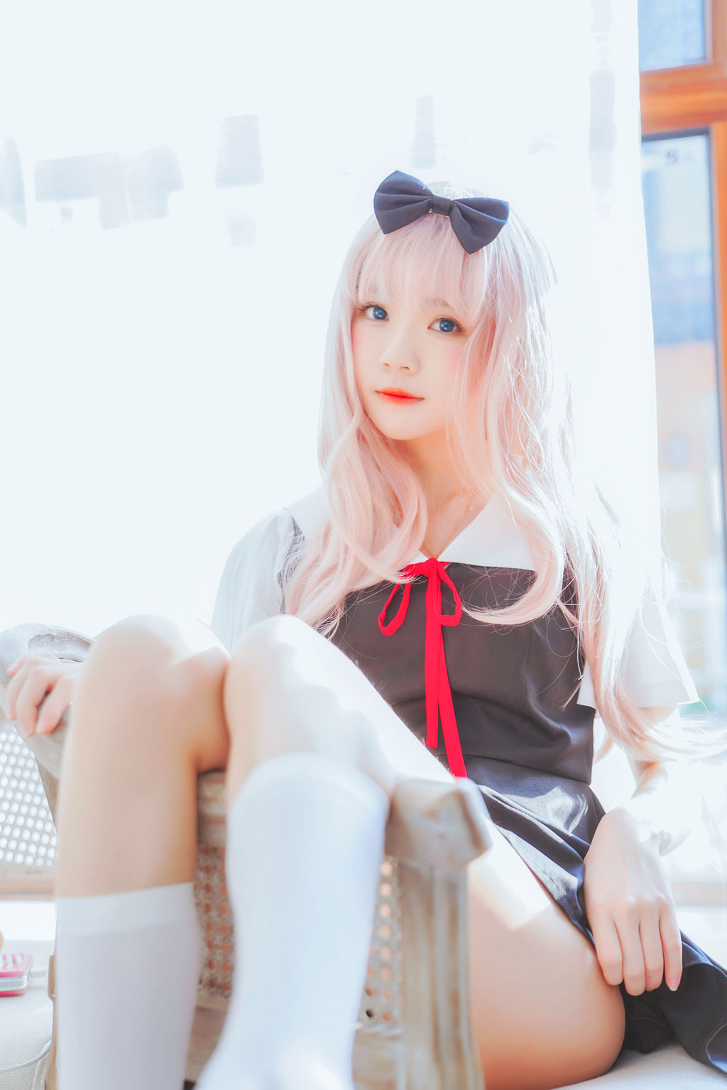 桜桃喵《藤原千花》 [萝莉COS] 写真集[48P]