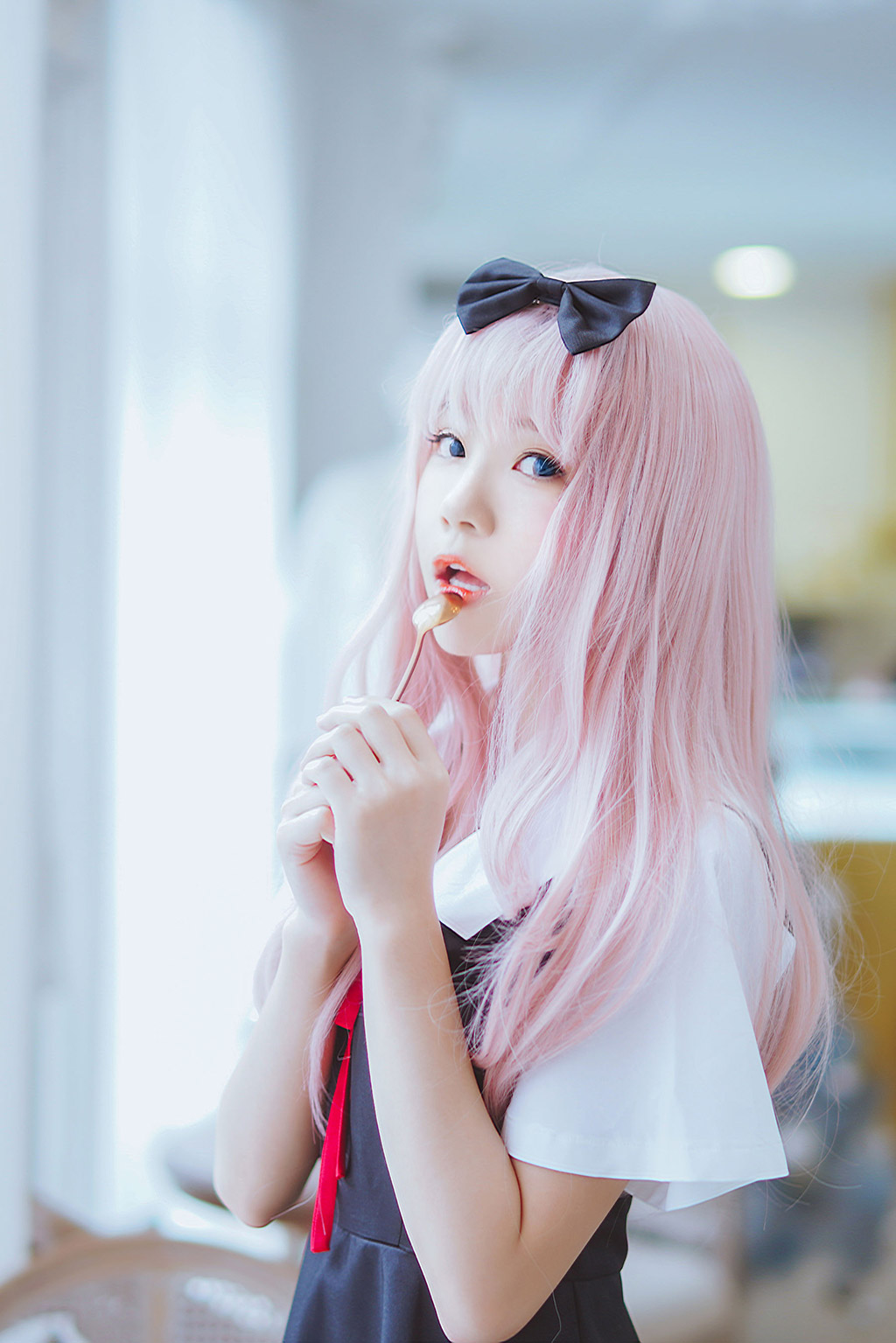 桜桃喵《藤原千花》 [萝莉COS] 写真集[48P]